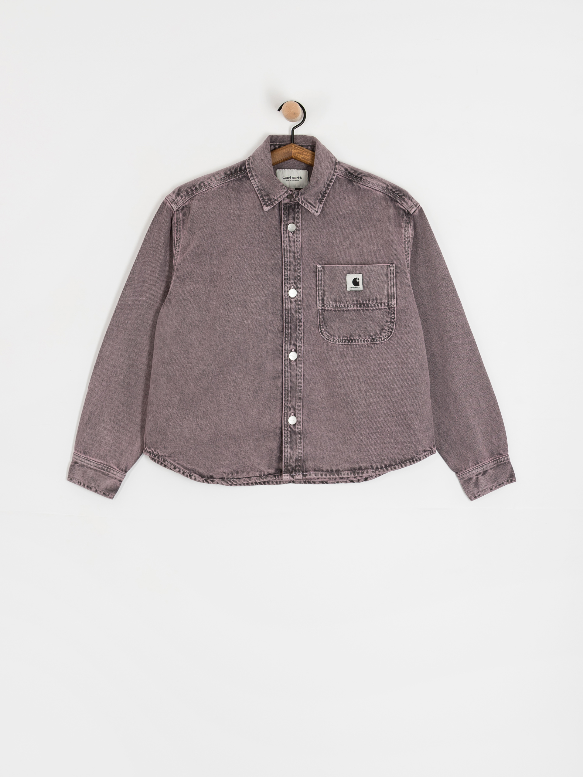 Geacă Carhartt WIP Georgia Wmn (black/hortensia/garment dyed)