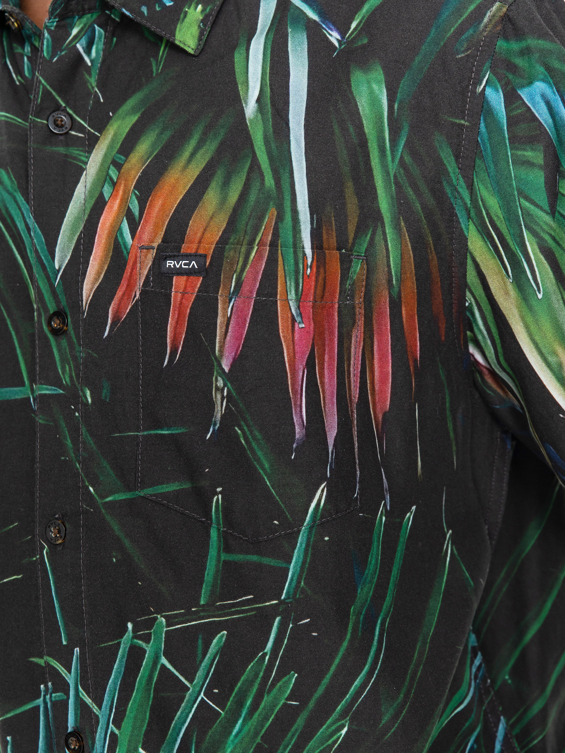 Tricou RVCA Hawaii Palms (black)