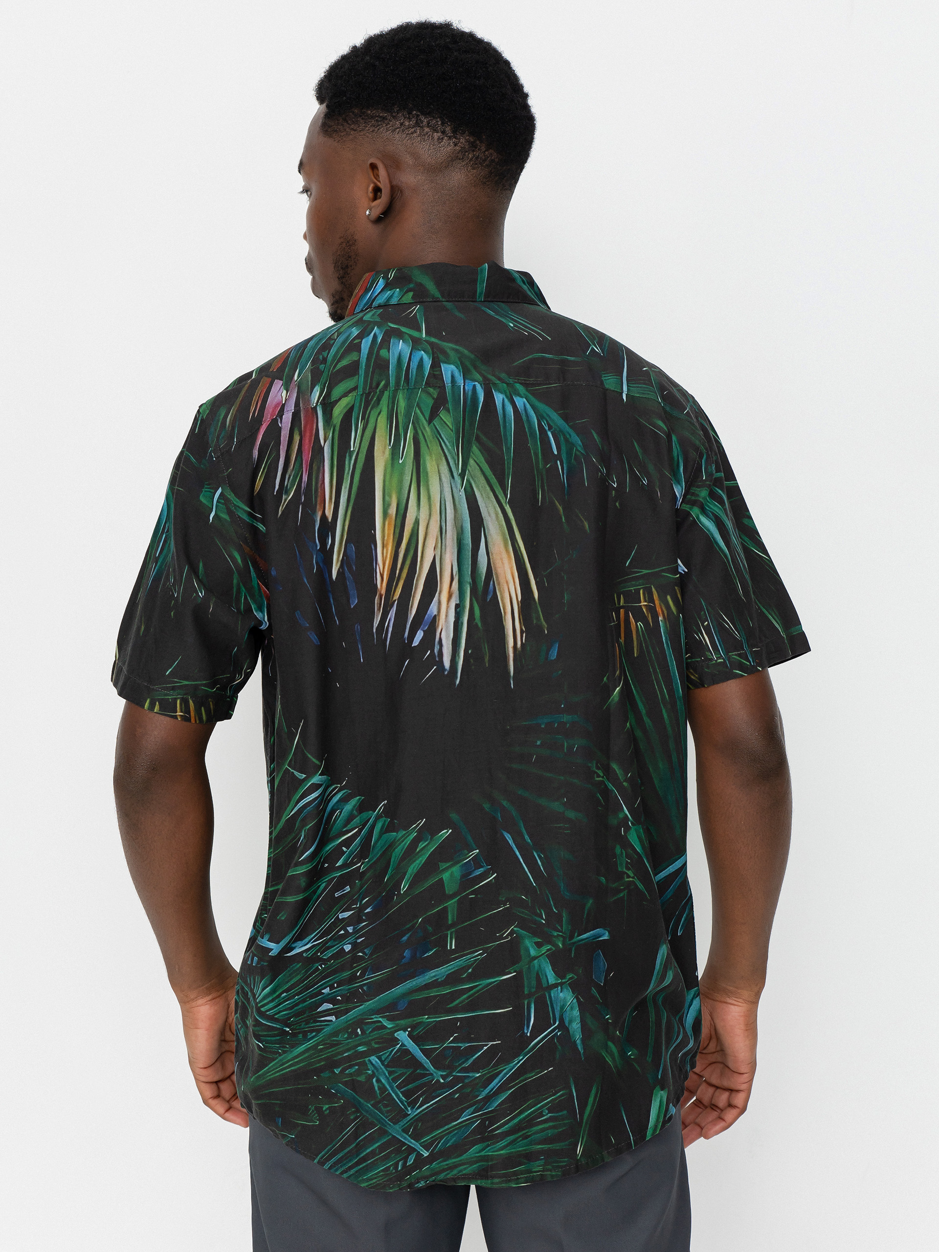 Tricou RVCA Hawaii Palms (black)