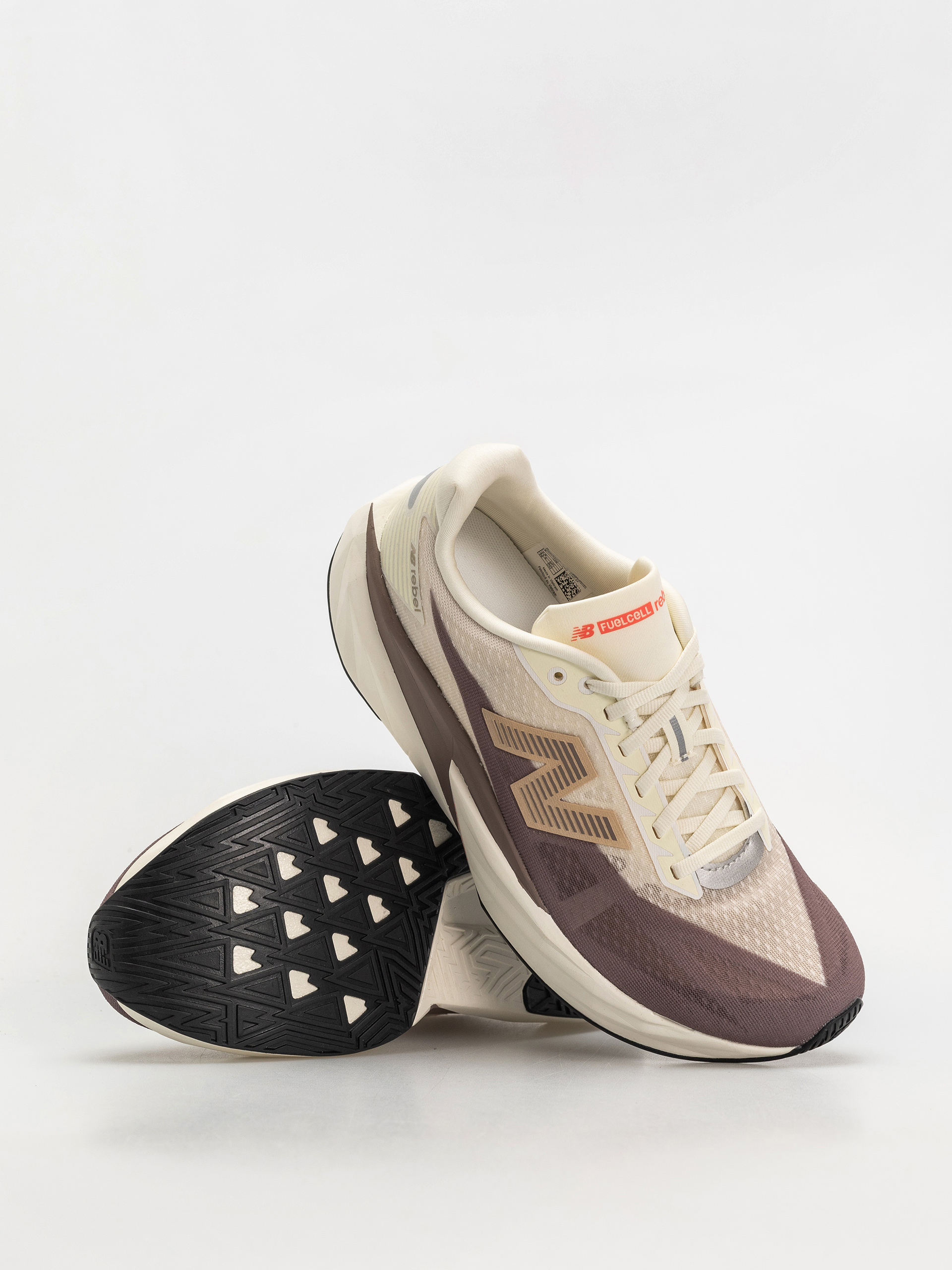 Pantofi New Balance Fuelcell Rebel V5 - maro (angora)