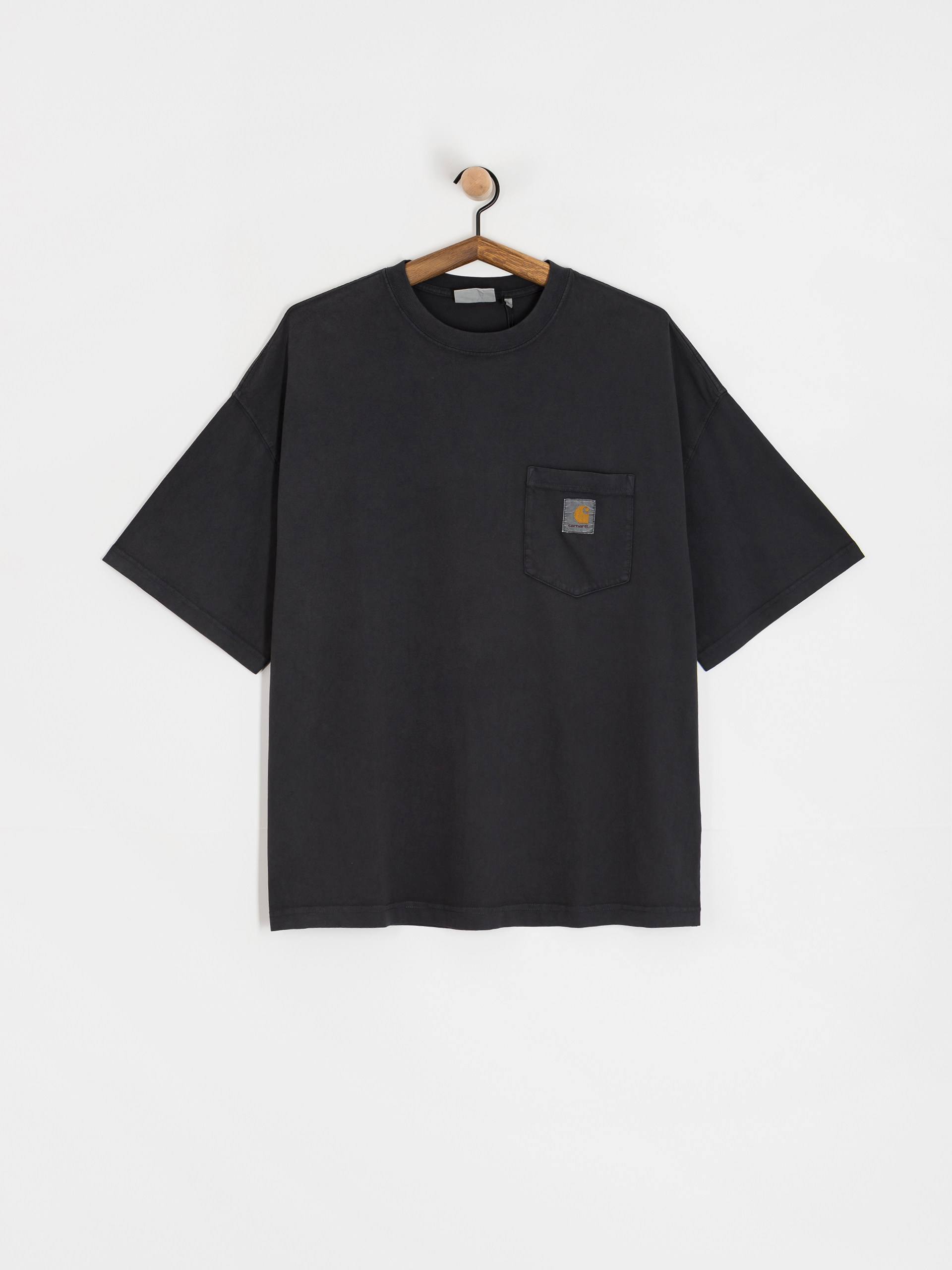 Tricou Carhartt WIP Hudson Pocket (black/chalk wash)