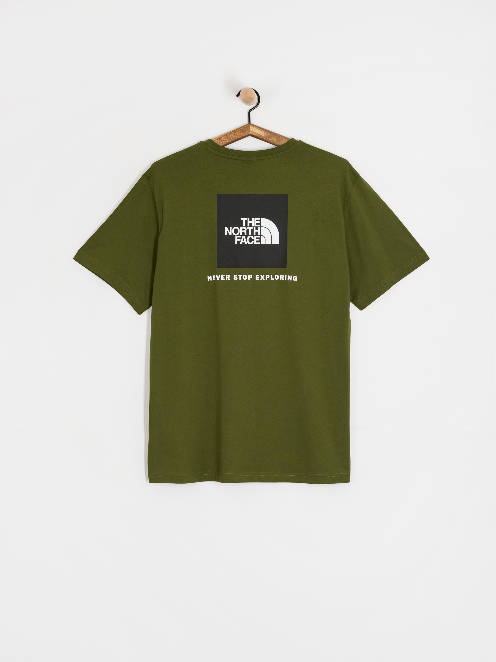 Tricou The North Face Box Nse (woodland green/tnf blac)