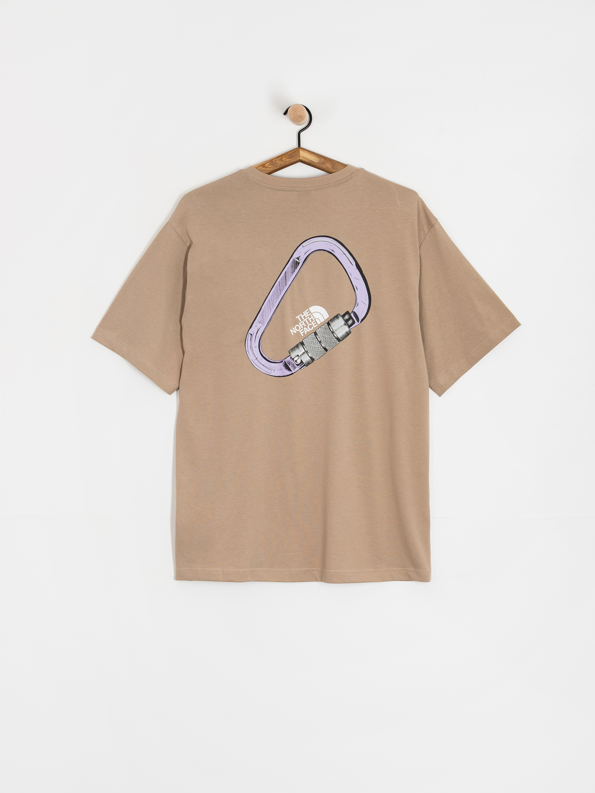 Tricou The North Face Explore Carabiner Relaxed (mushroom grey)