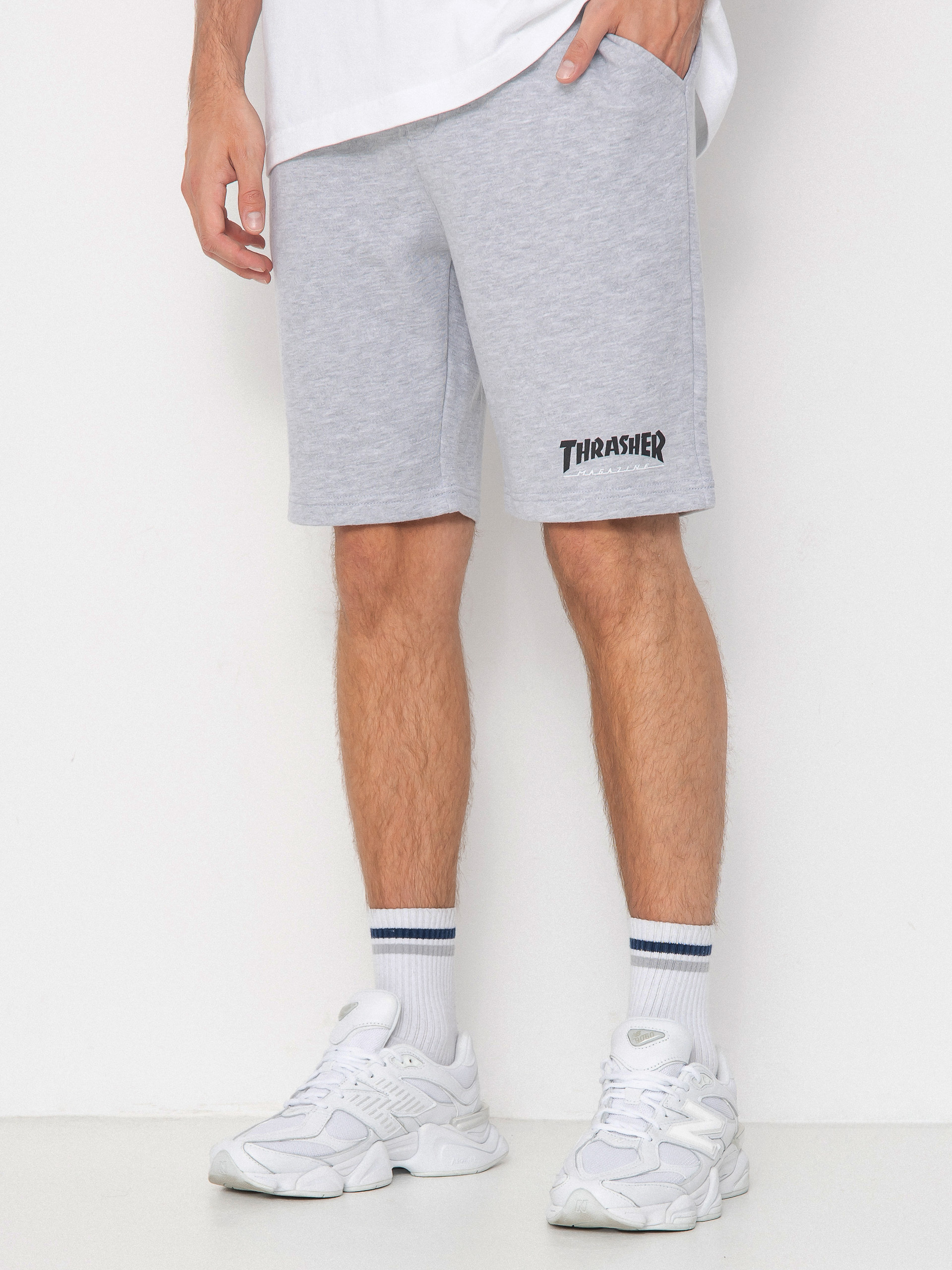 Pantaloni scurți Thrasher Mag Logo P E (grey)