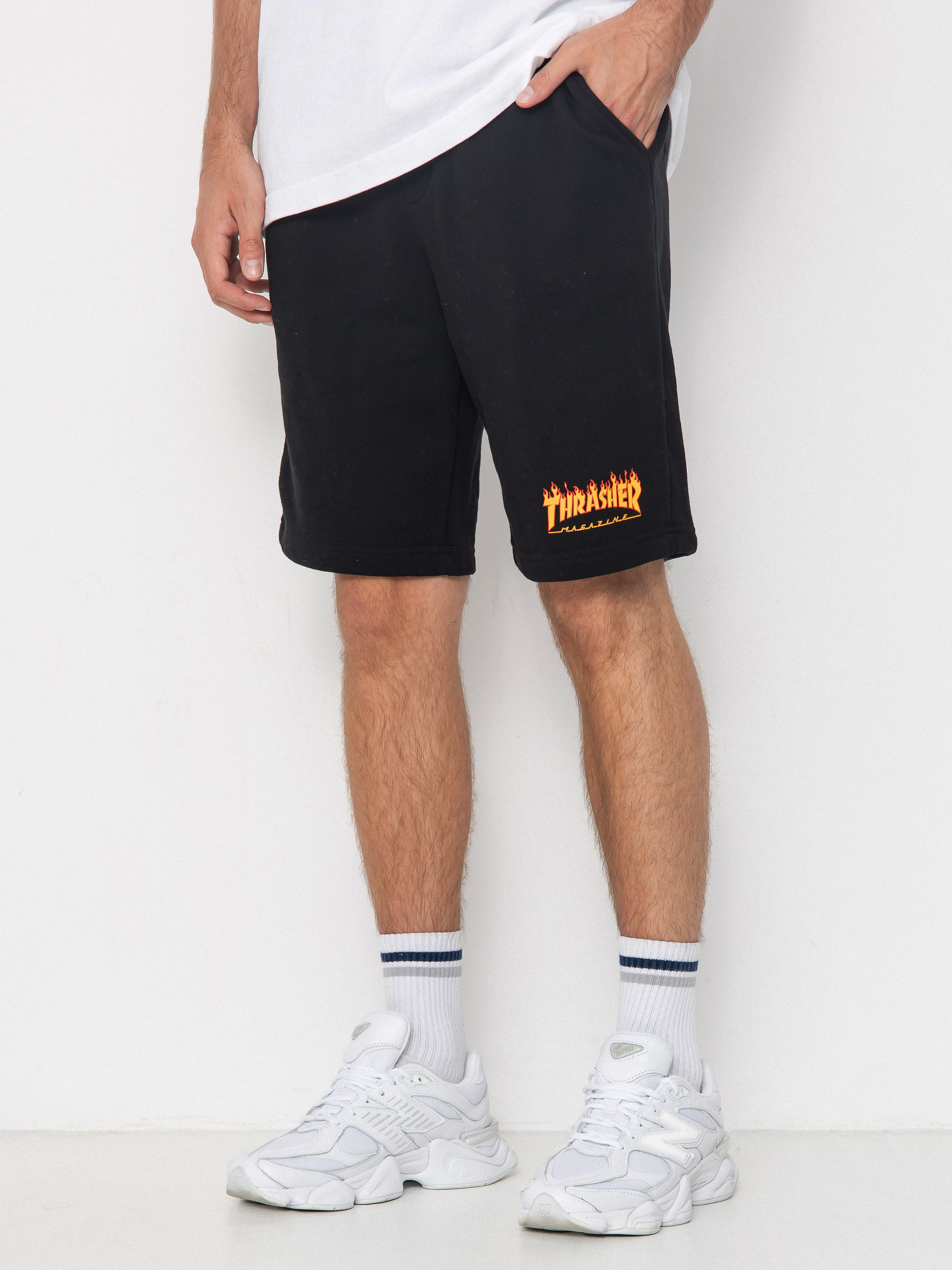 Pantaloni scurți Thrasher Flame P E (black)