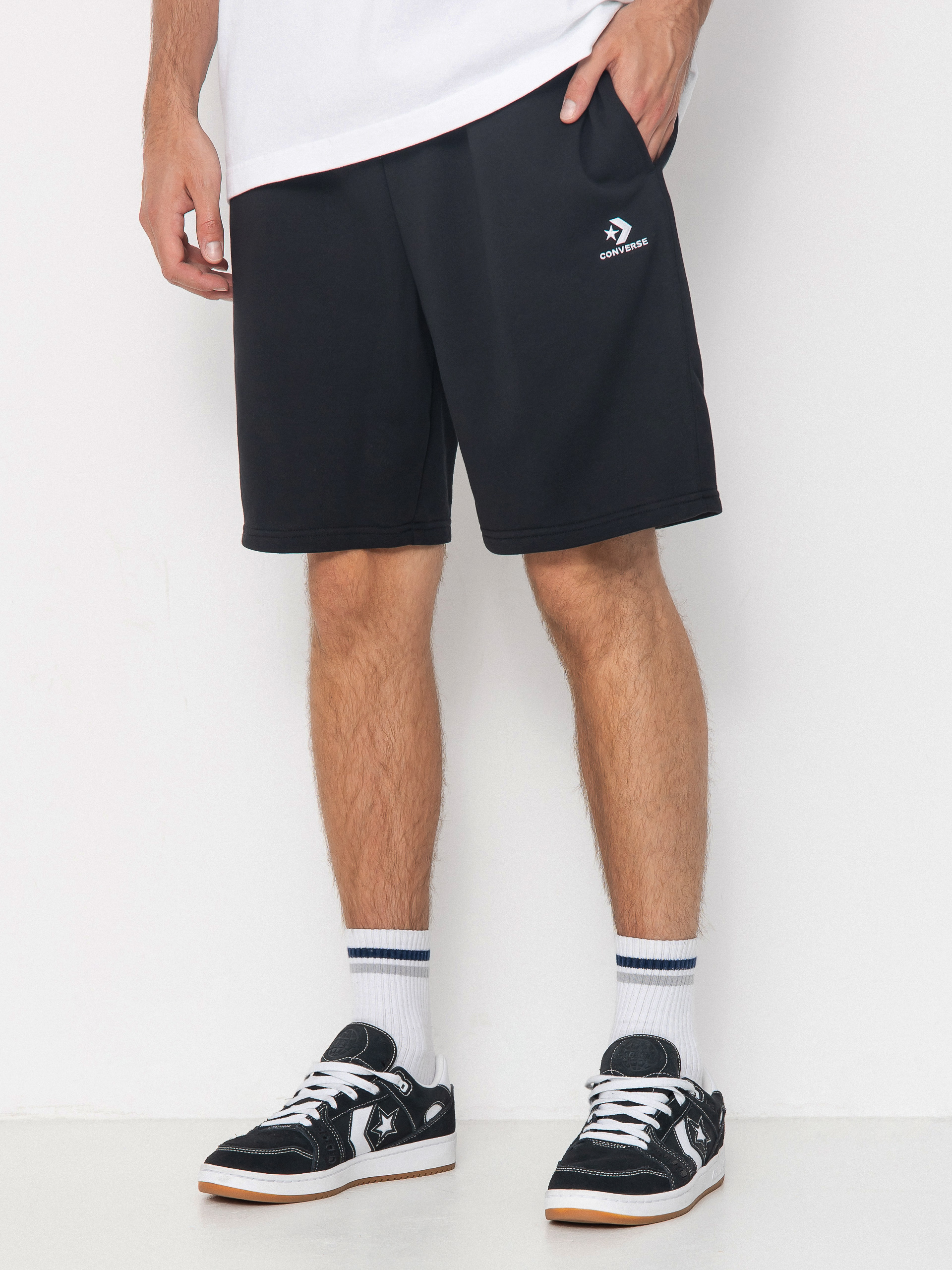Pantaloni scurți Converse Emb Classic (black)