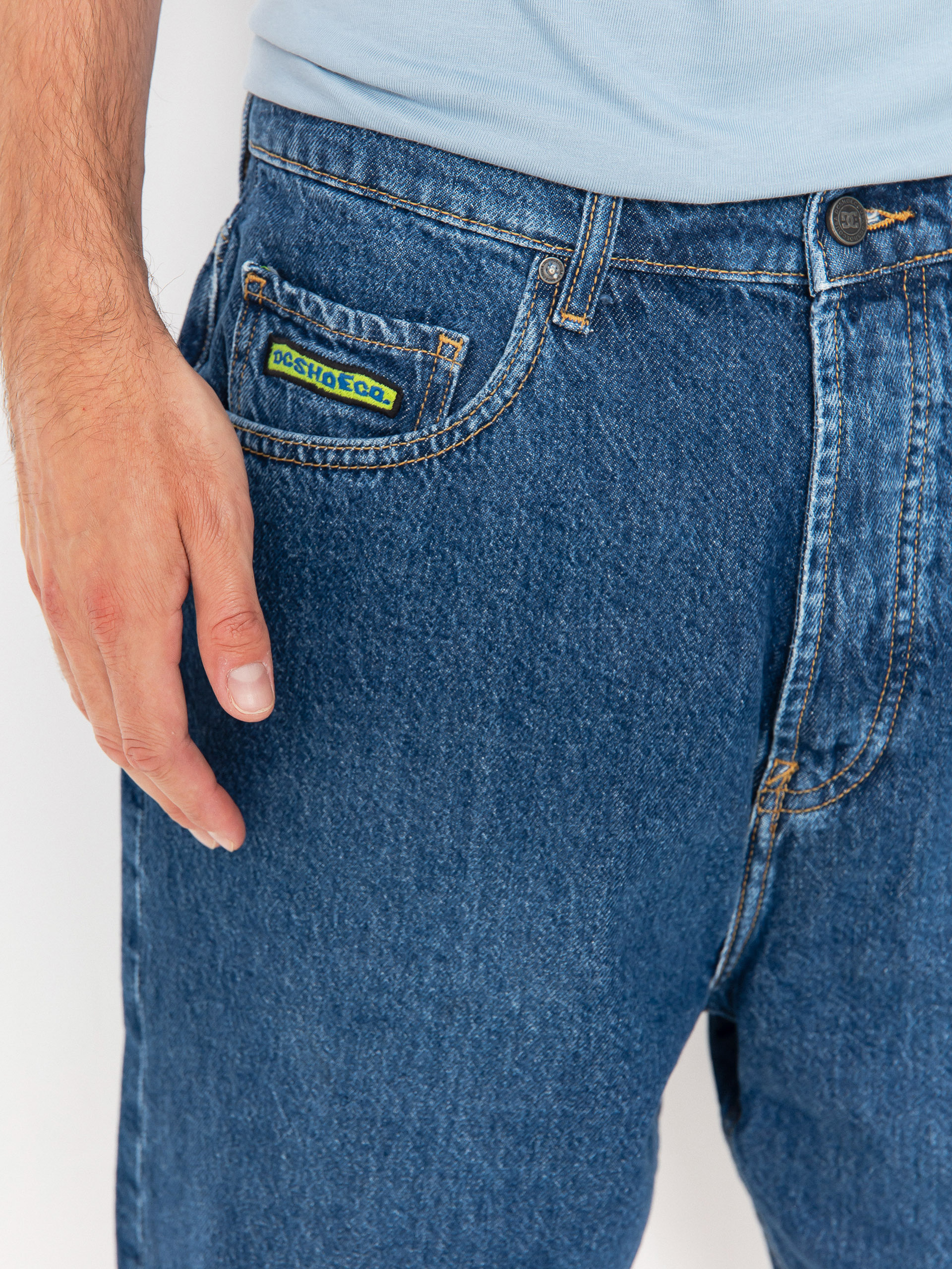 Pantaloni scurți DC Worker Baggy Denim Rsi (stone indigo)