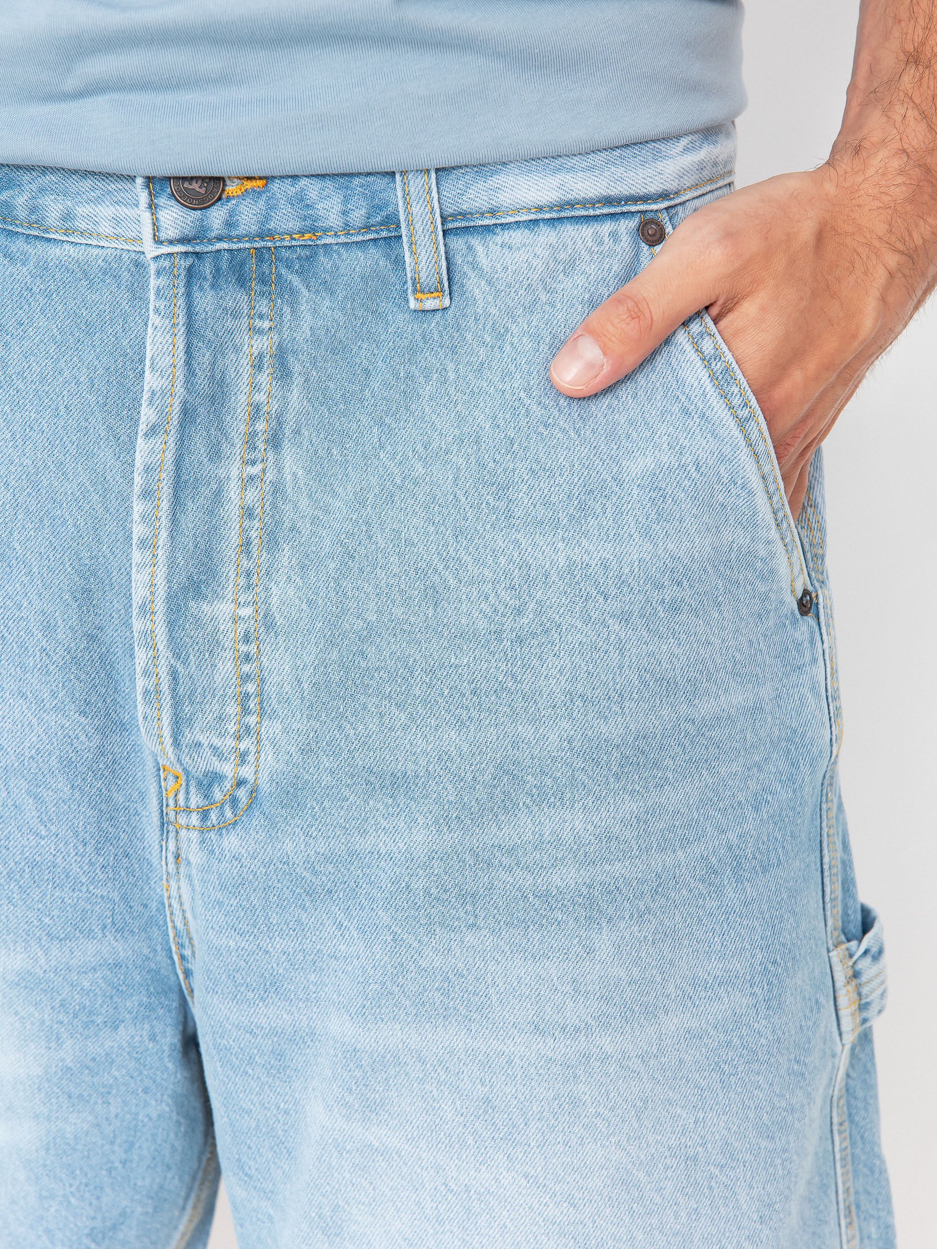 Pantaloni scurți DC Carpenter Baggy Ril (indigo light)