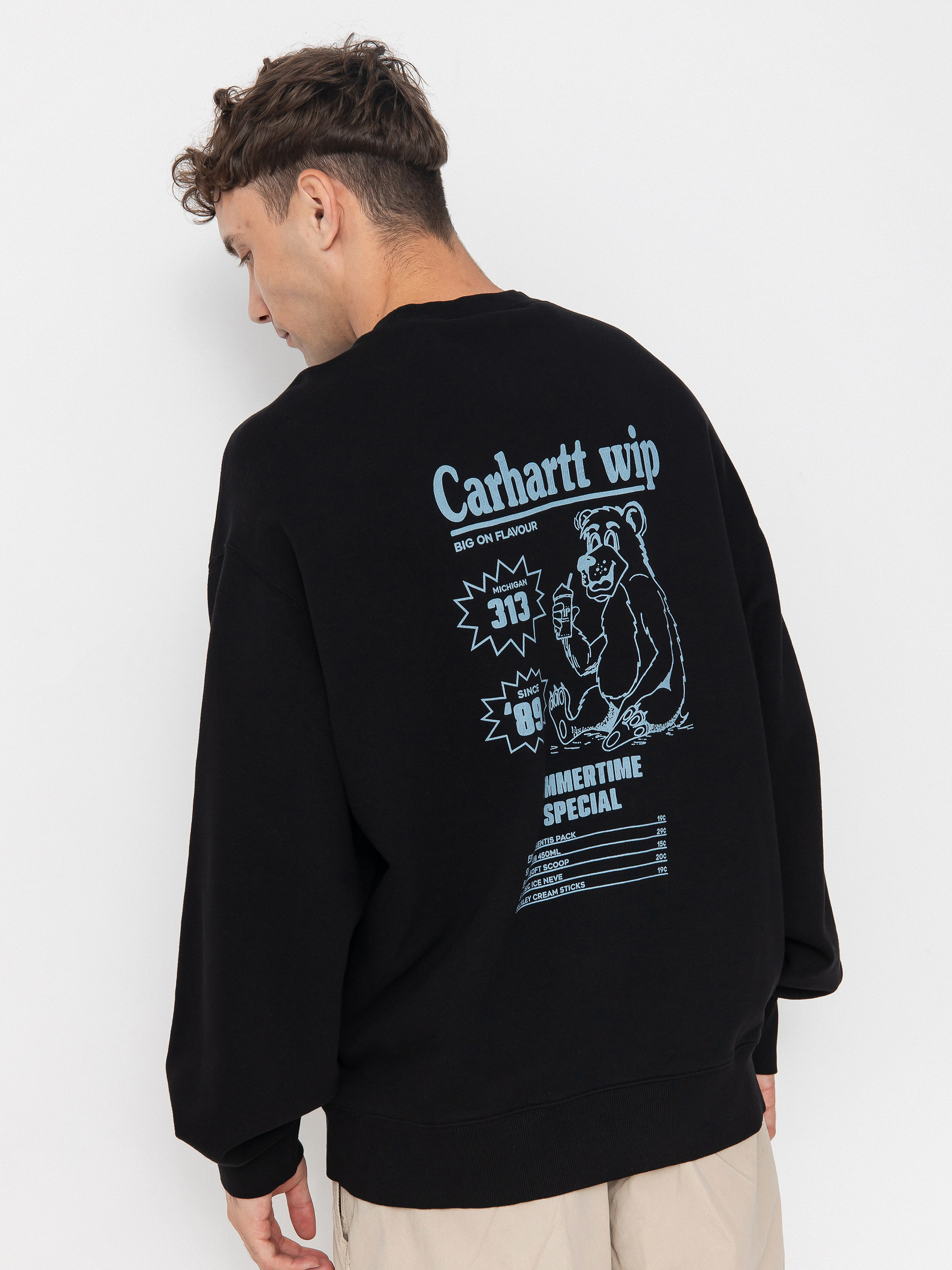 Hanorac Carhartt WIP Catalogue (black/bluebird)