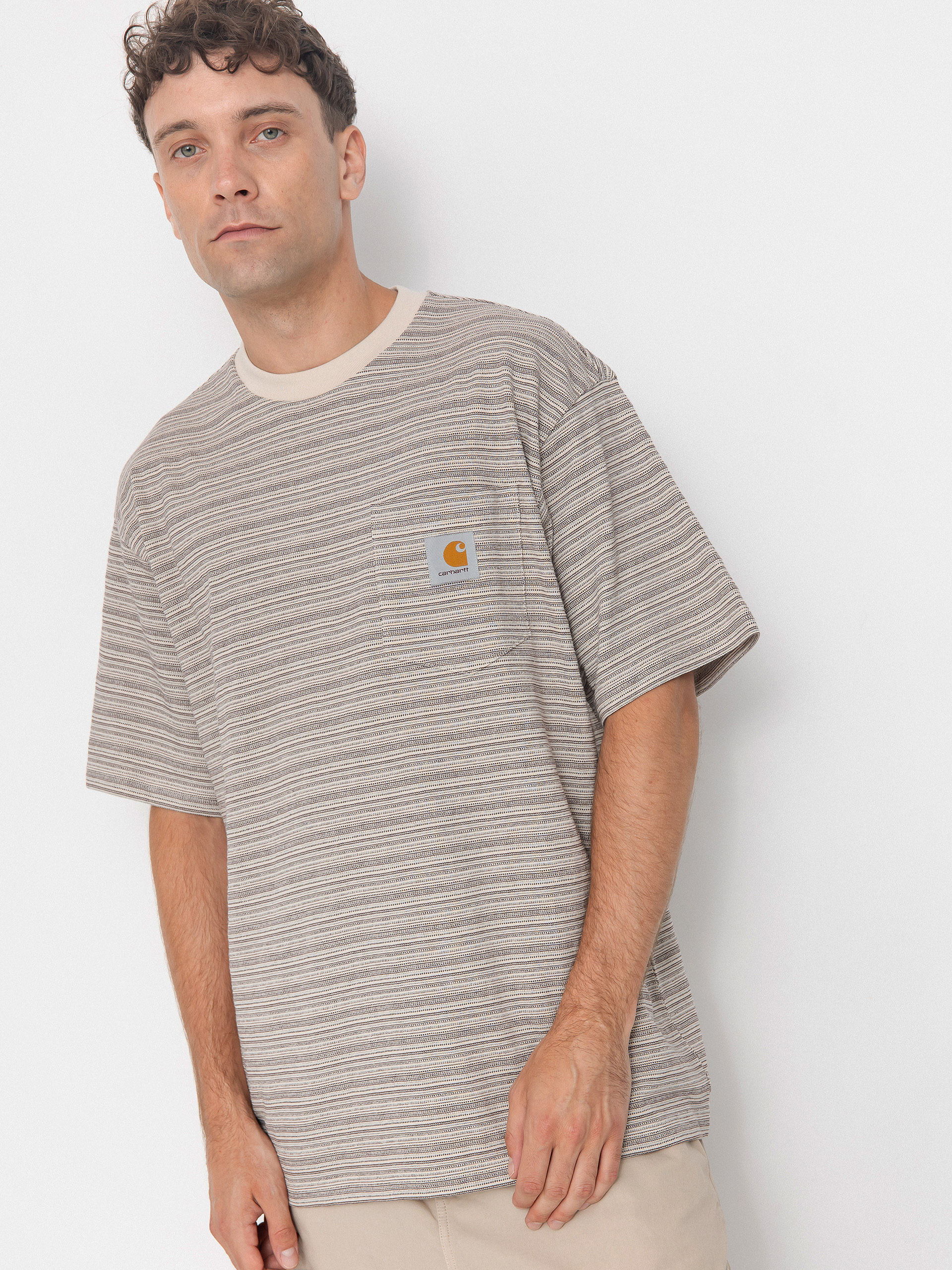 Tricou Carhartt WIP Gellar Pocket (gellar stripe/wax)