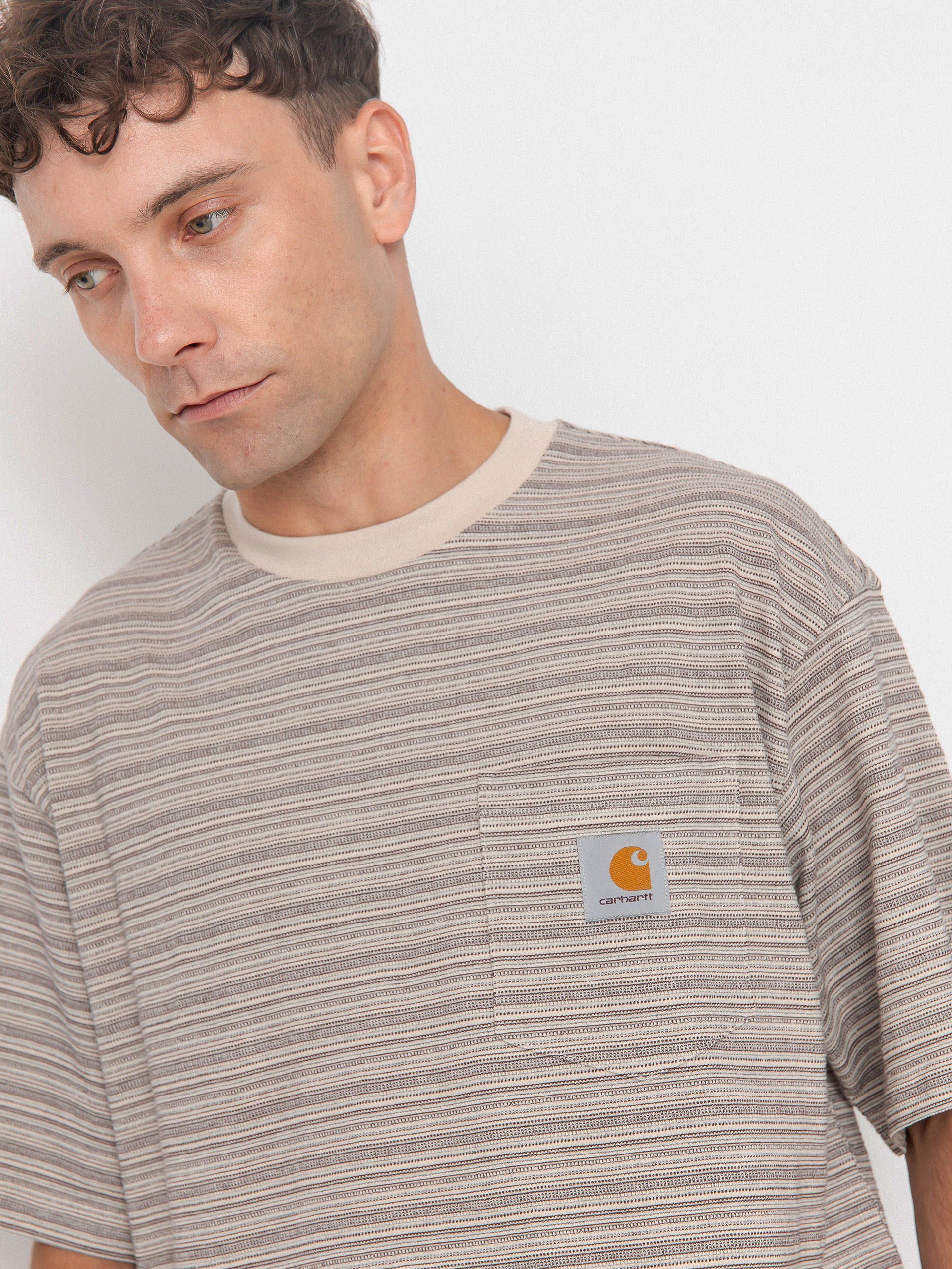 Tricou Carhartt WIP Gellar Pocket (gellar stripe/wax)