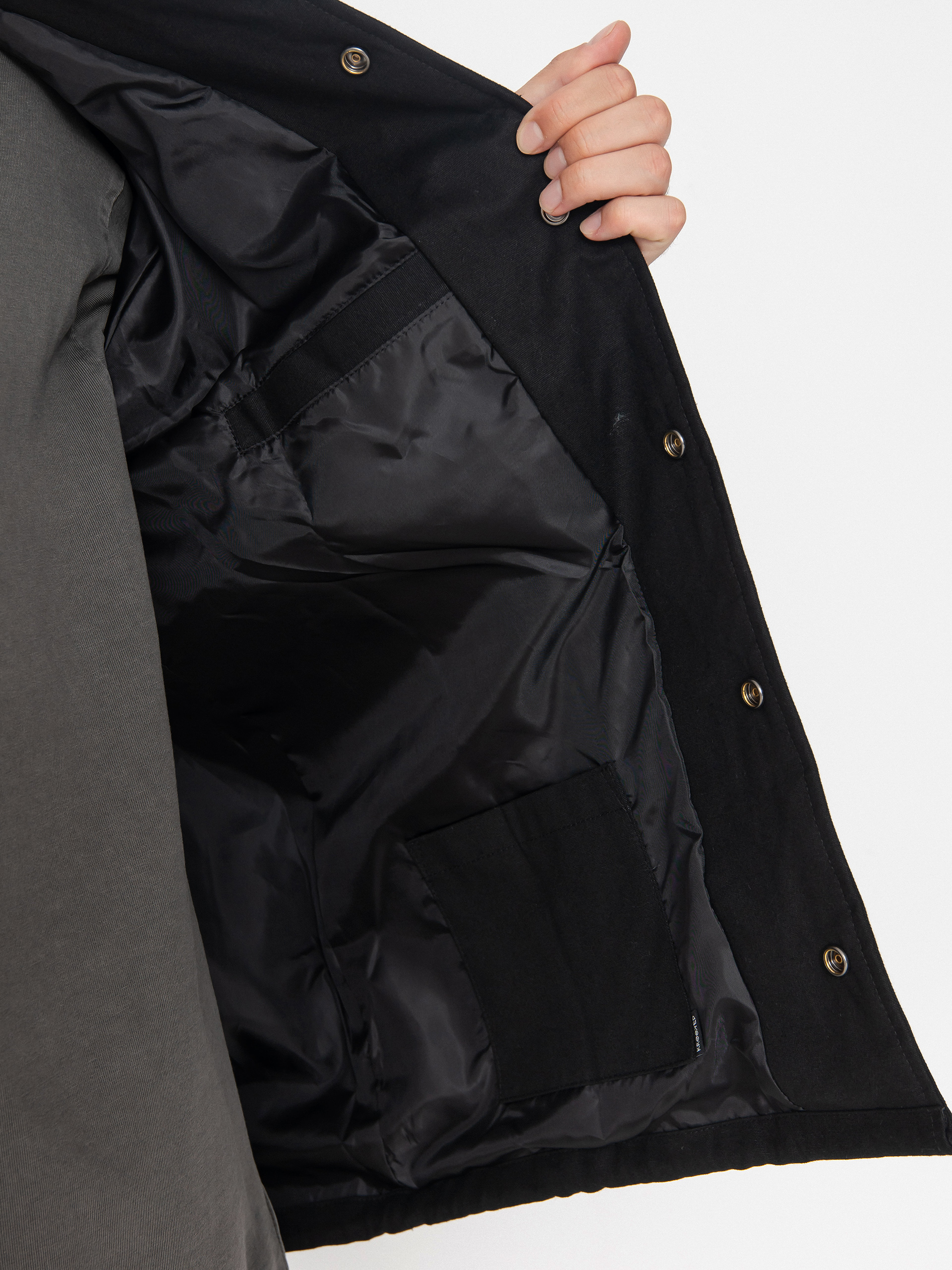 Geacă Krooked Necro Skript (black/white)