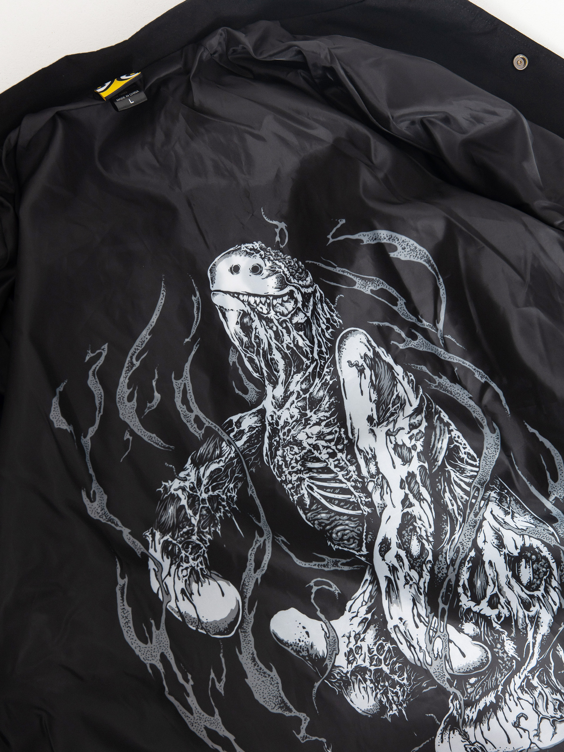 Geacă Krooked Necro Skript (black/white)