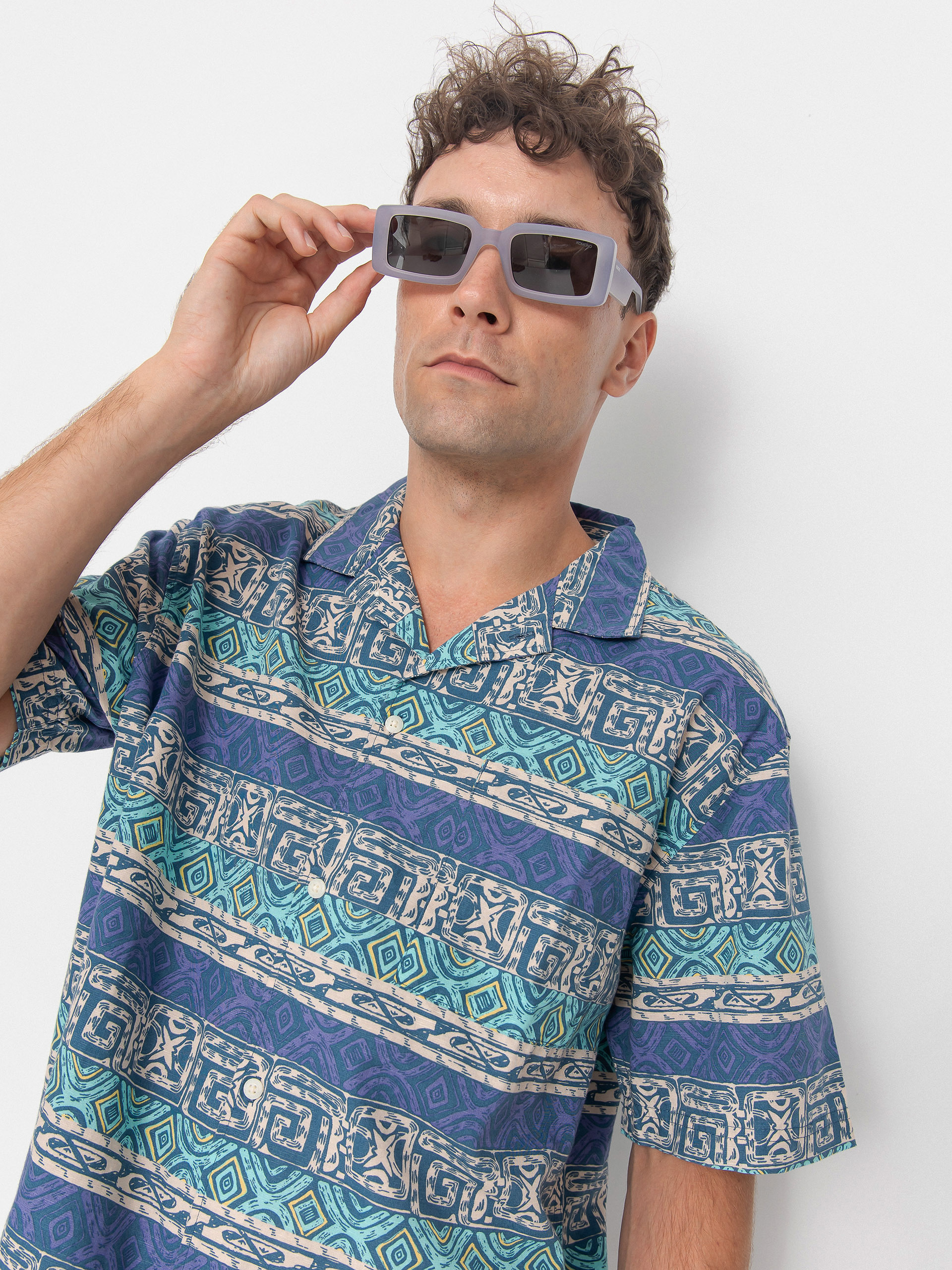 Cămașă Quiksilver Global Heat (aqua sky global heat)