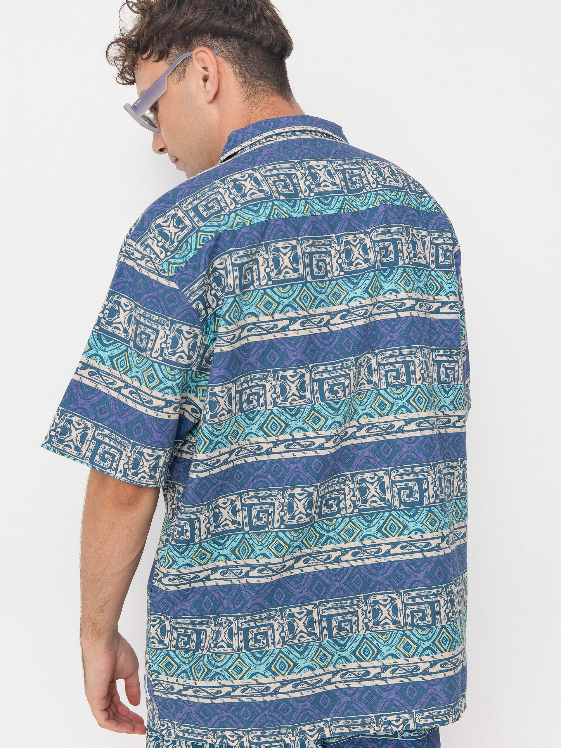 Cămașă Quiksilver Global Heat (aqua sky global heat)