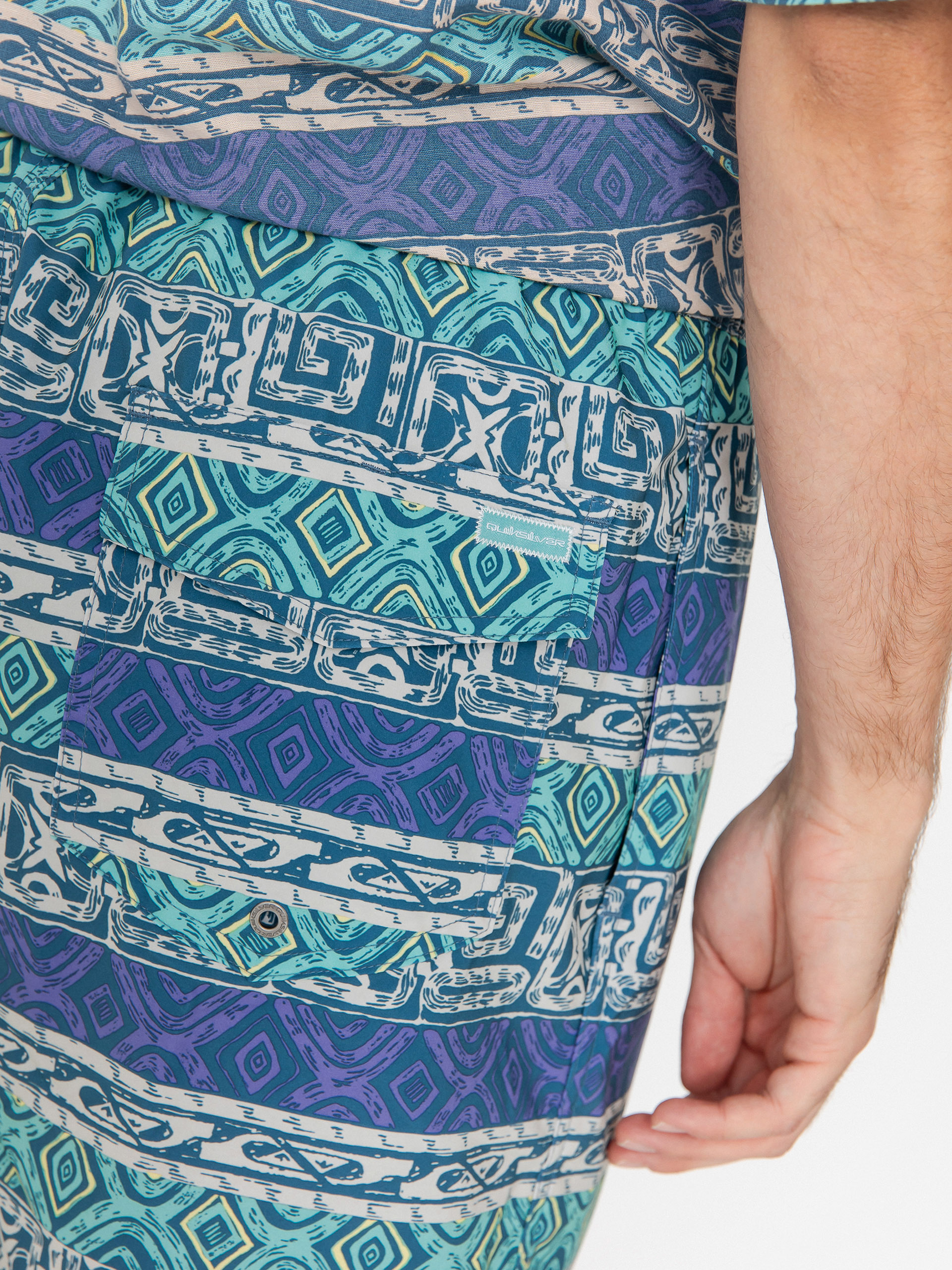 Pantaloni scurți Quiksilver Surfsilk Straight Volley 16 (global heat dusted peri)