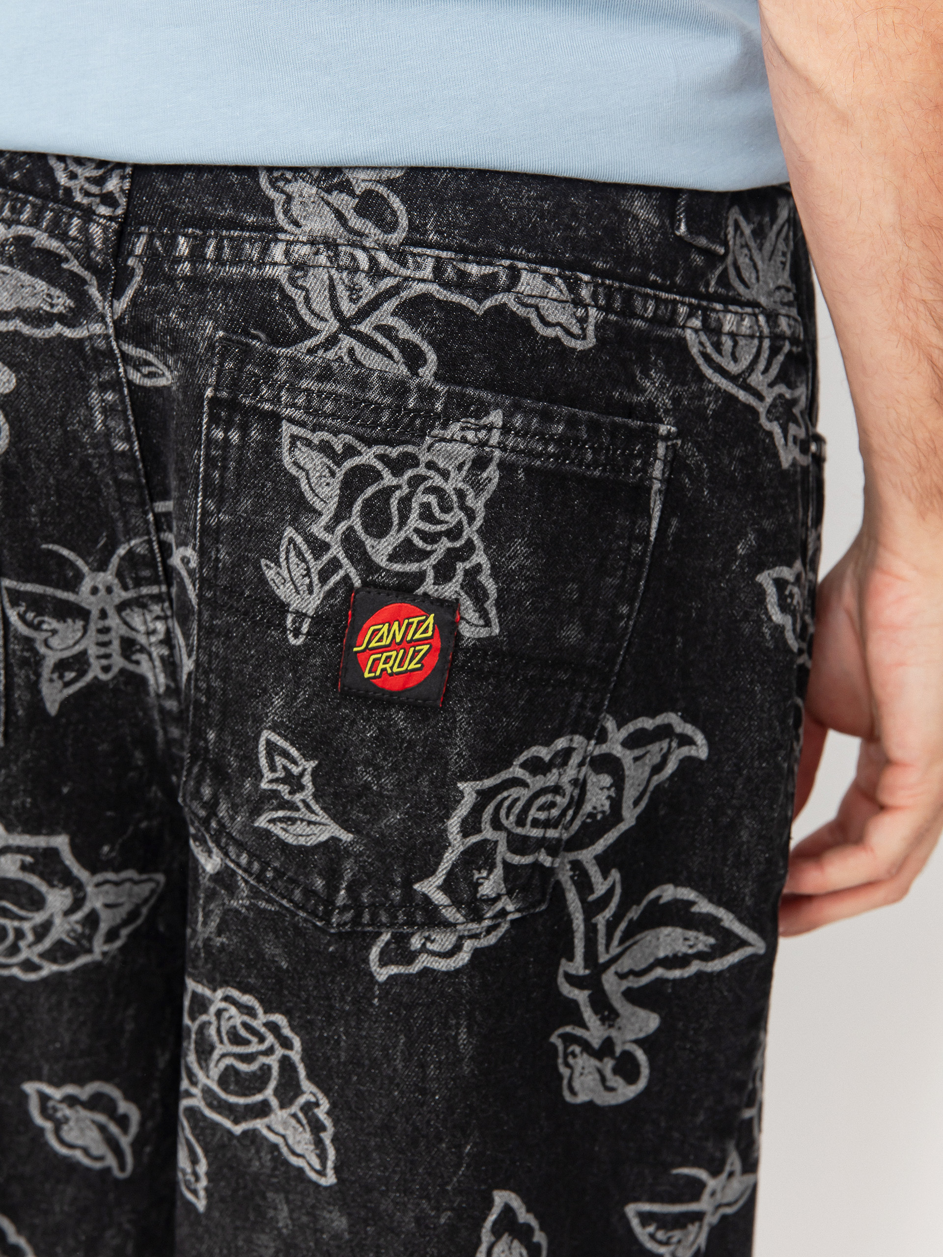 Pantaloni Santa Cruz Big (mono flash roses)