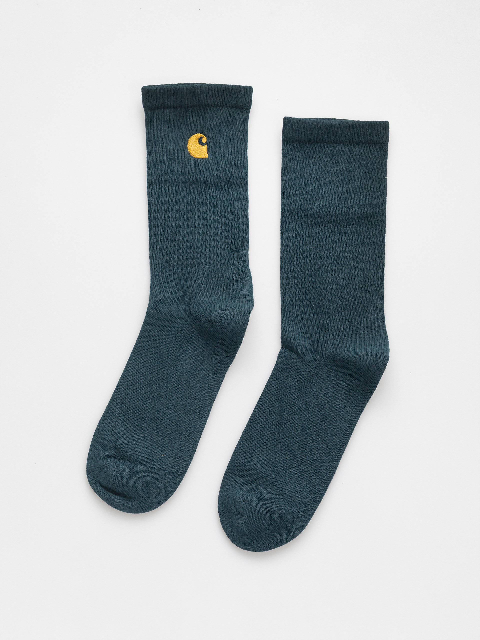 Șosete Carhartt WIP Chase (deep lagoon/gold)