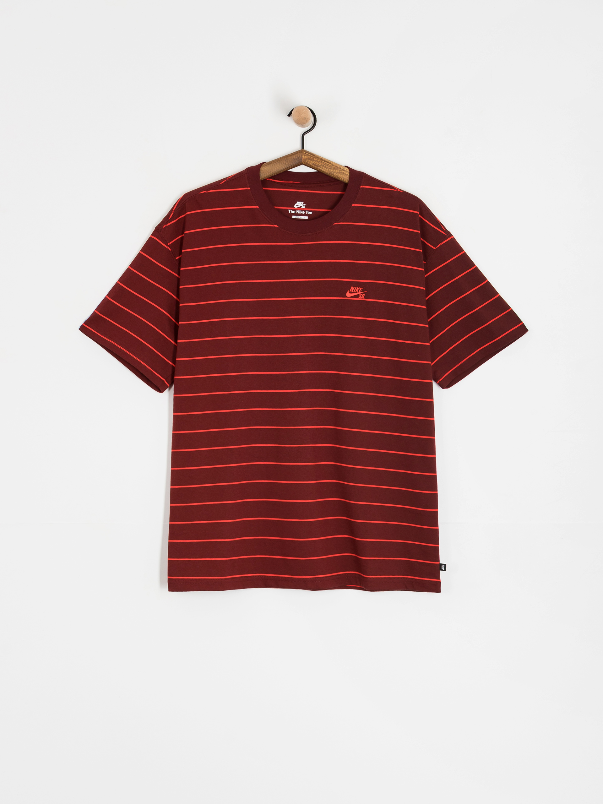 Tricou Nike SB Stripe (dark team red)