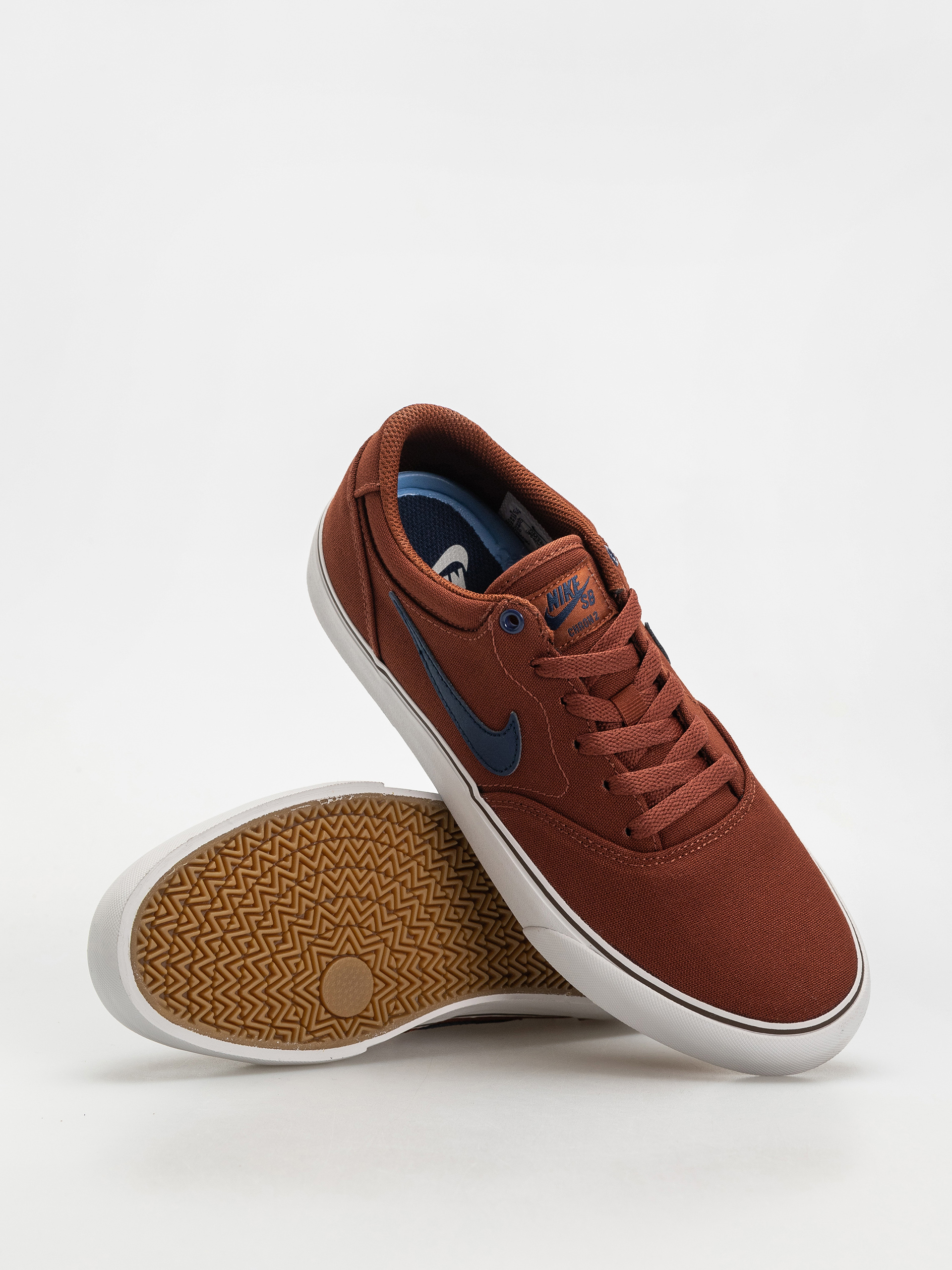 Pantofi Nike SB Chron 2 Canvas (cinnamon/midnight navy vast grey)