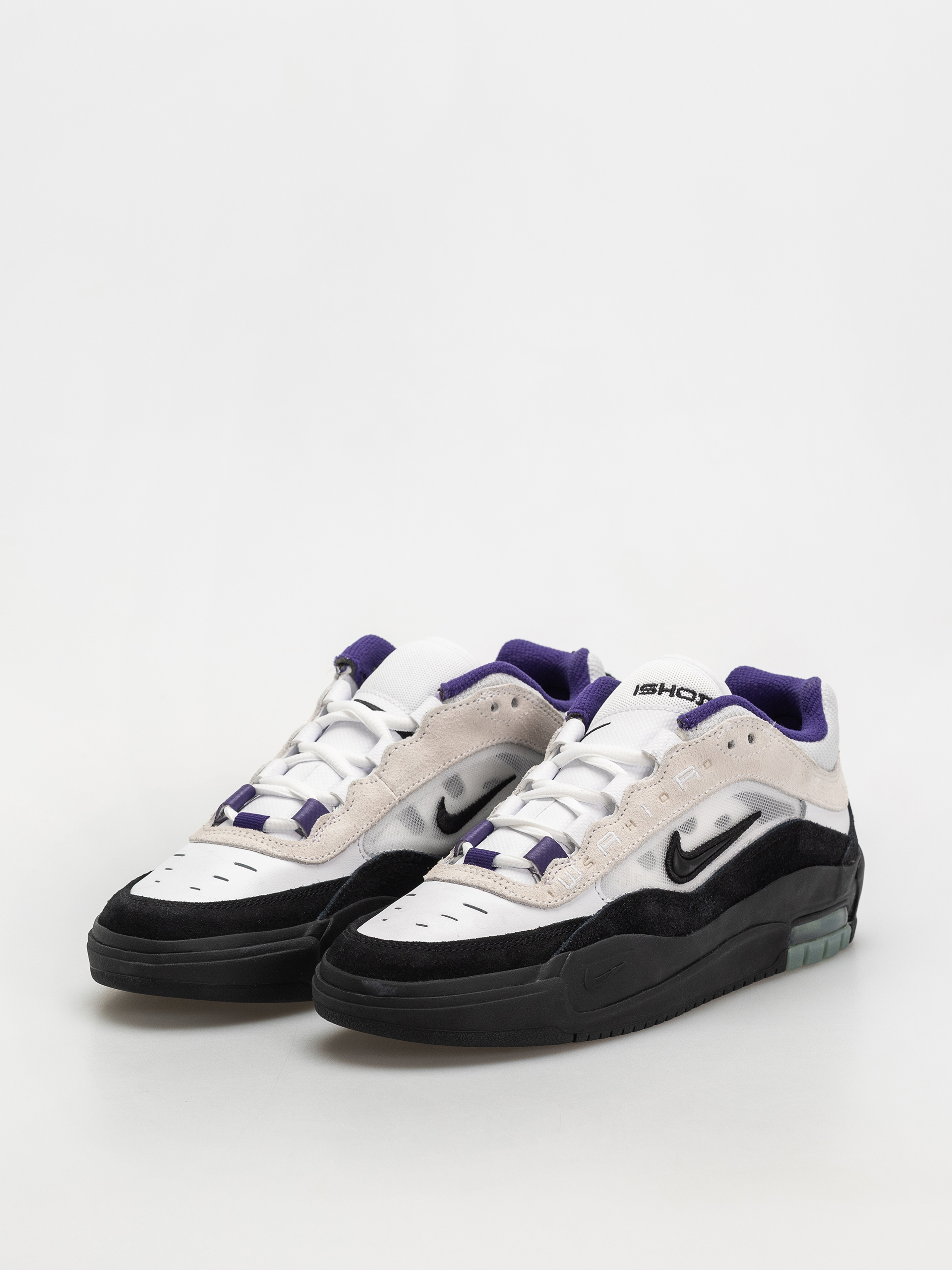 Pantofi Nike SB Air Max Ishod (white/black court purple black)