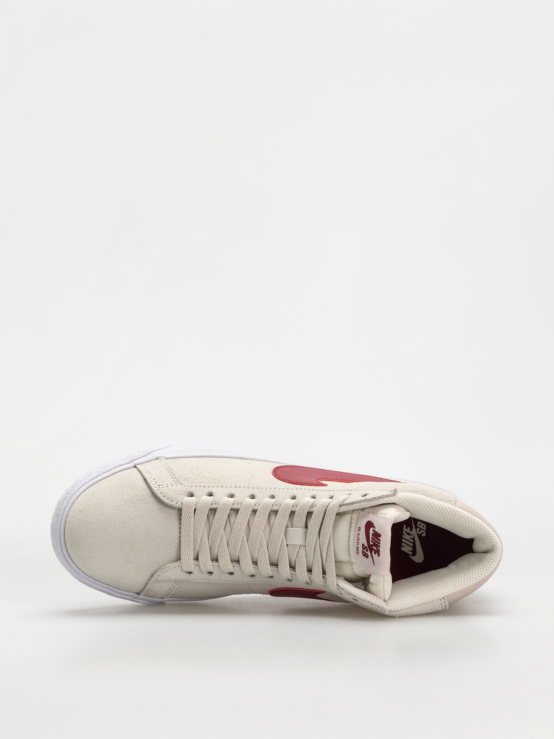 Pantofi Nike SB Zoom Blazer Mid (pale ivory/noble red silt red white)