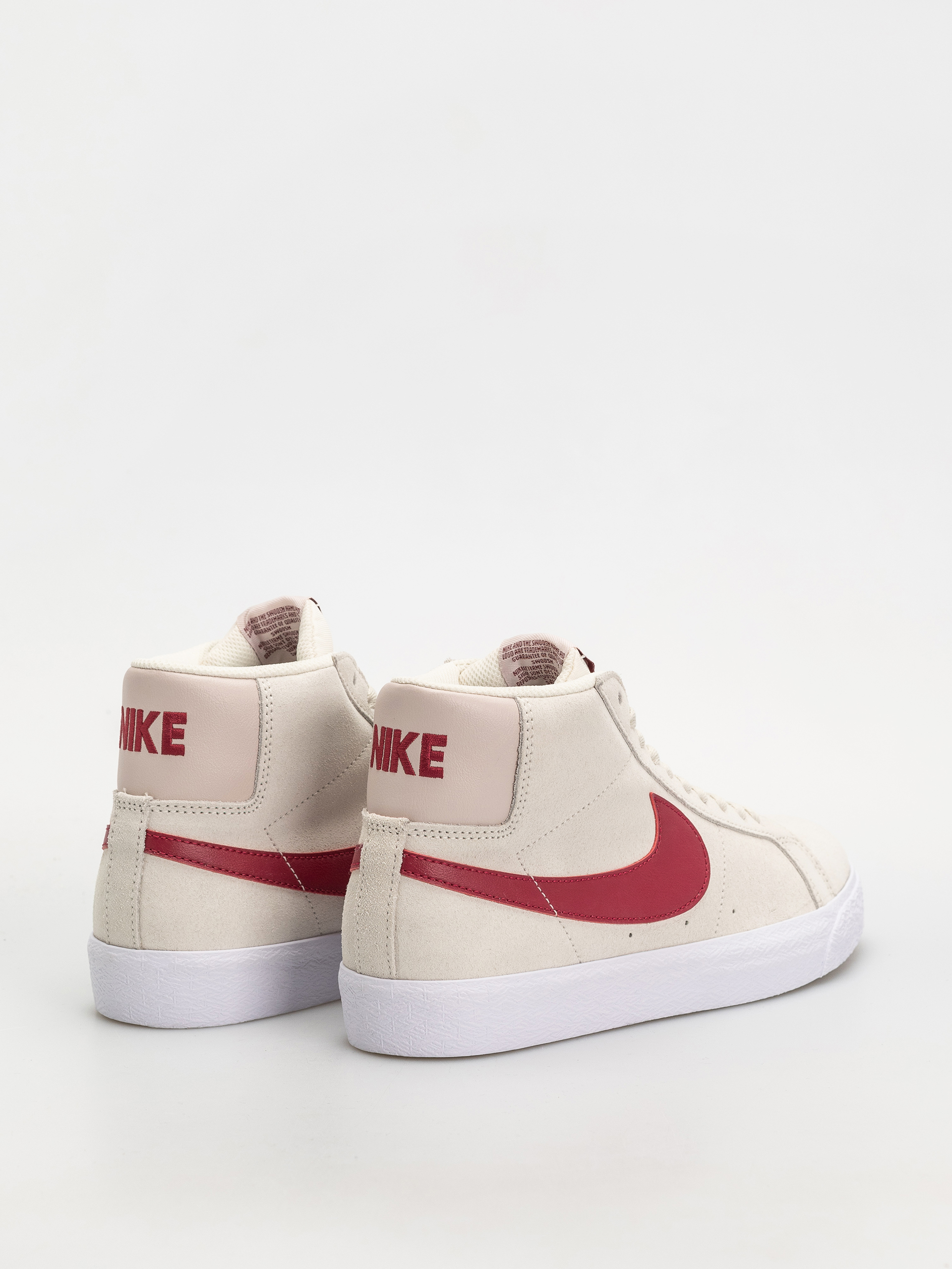 Pantofi Nike SB Zoom Blazer Mid (pale ivory/noble red silt red white)