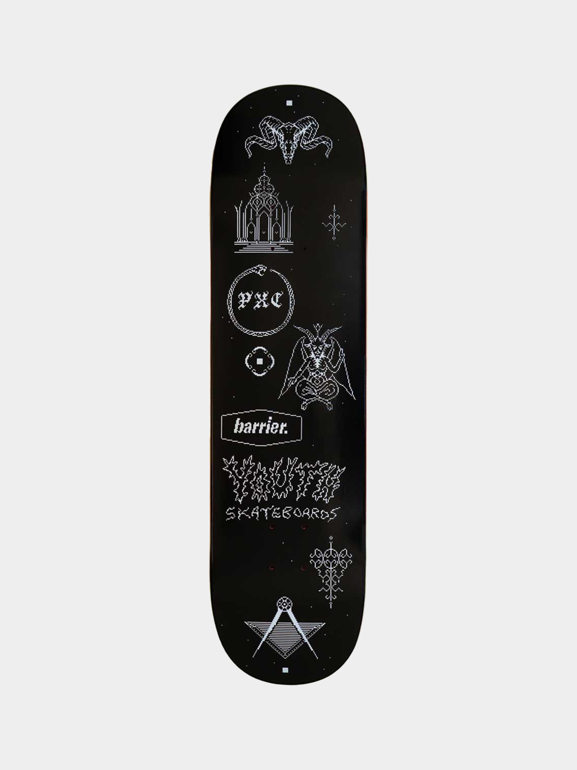Placă Youth Skateboards Pxc X Barrier Square (black)