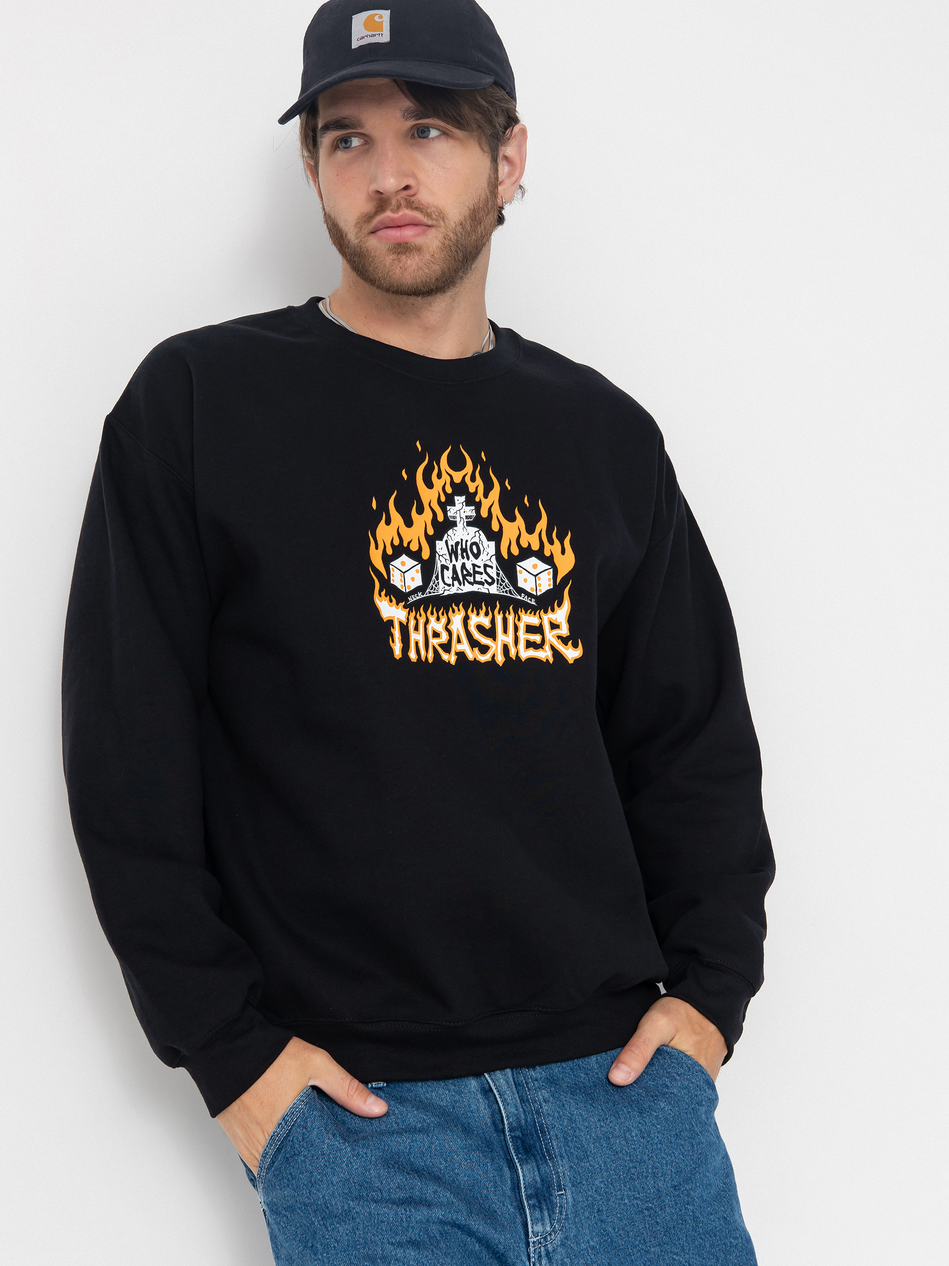 Hanorac Thrasher Who Cares By Neckface (black)