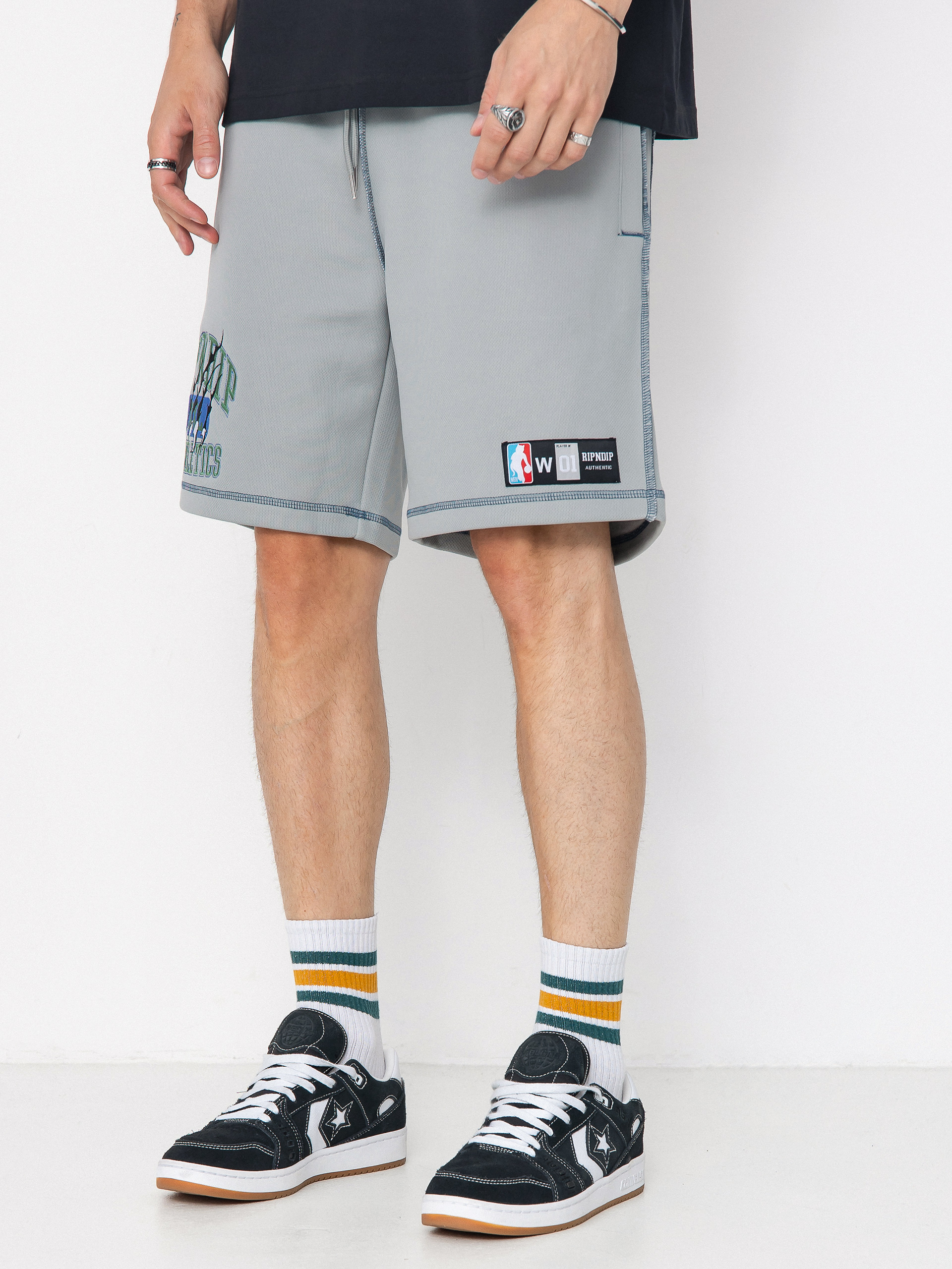 Pantaloni scurți RipNDip Athletics Mesh (ash heather)