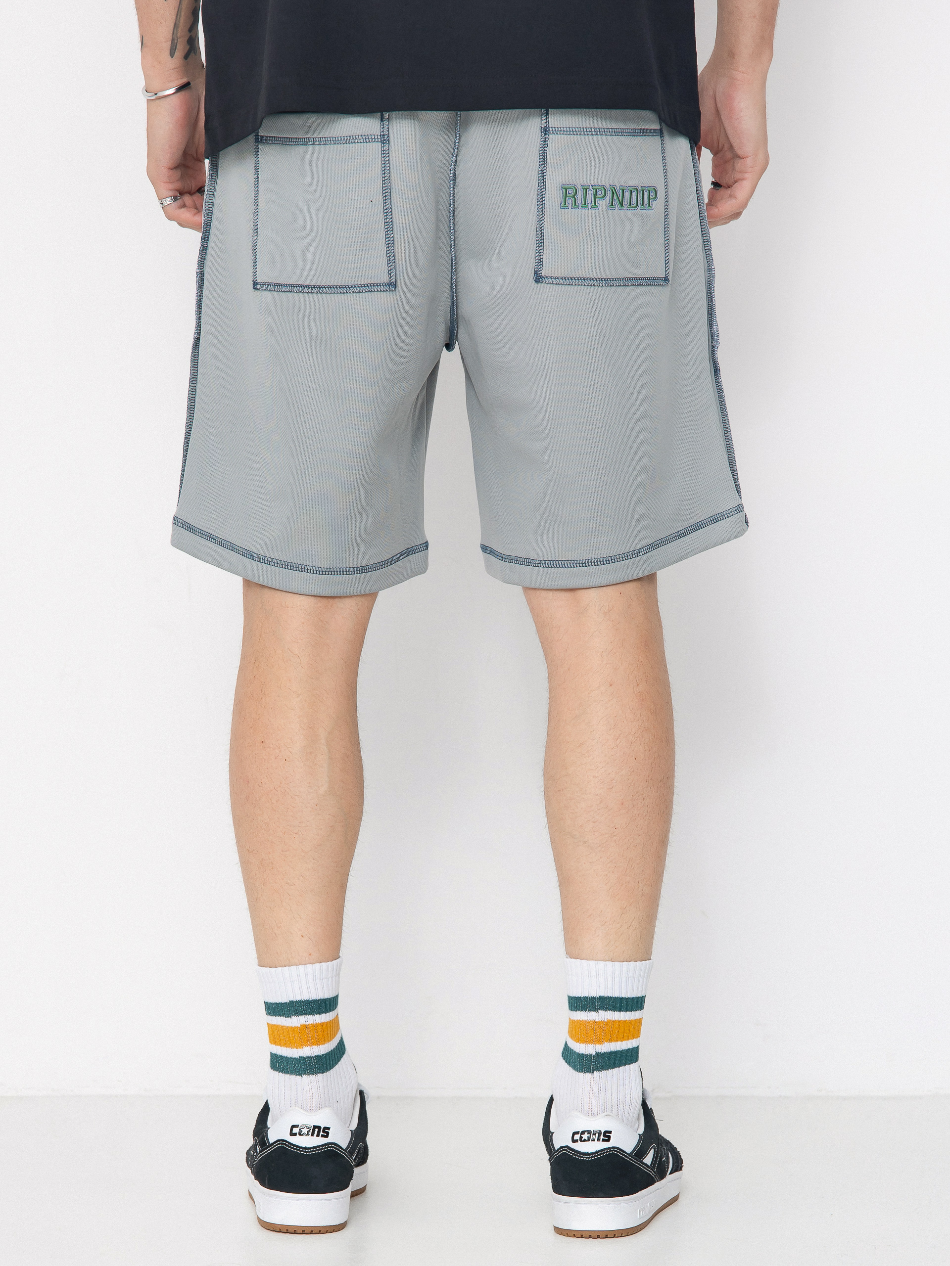 Pantaloni scurți RipNDip Athletics Mesh (ash heather)