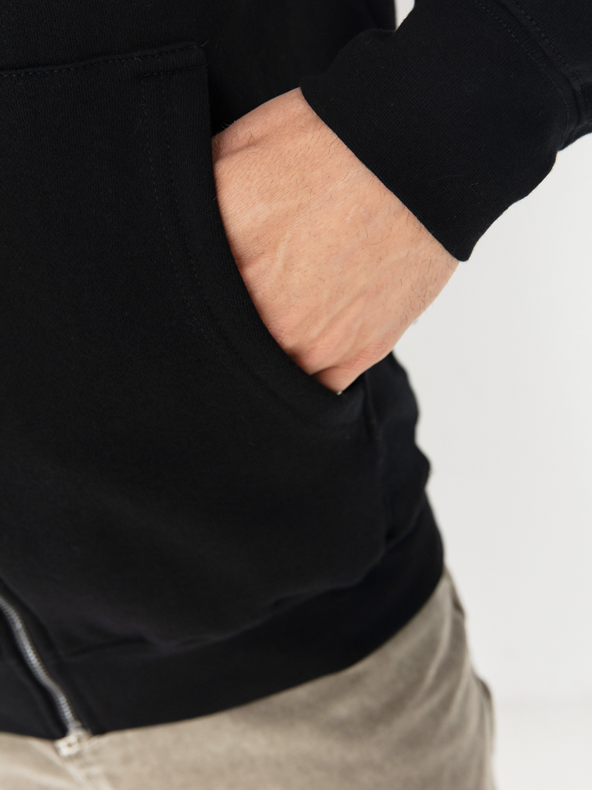 Hanorac cu glugă Spitfire Flames Script ZHD (black)