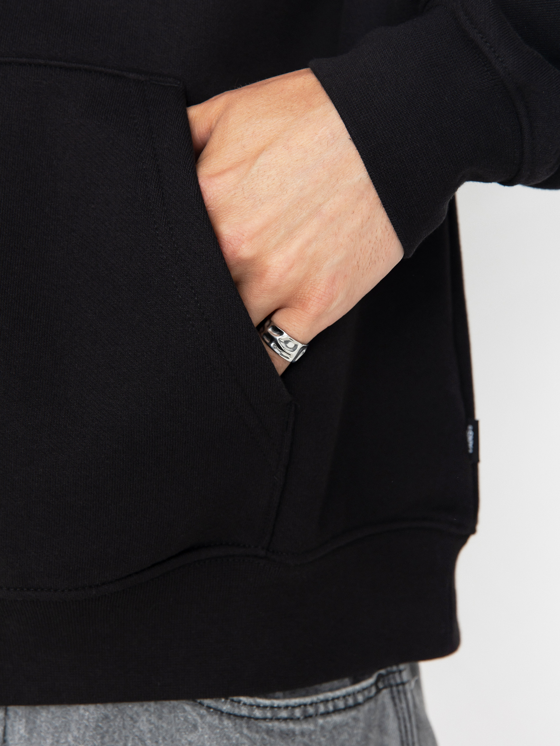 Hanorac cu glugă Vans Style 76 II Loose Ft HD (black/white)