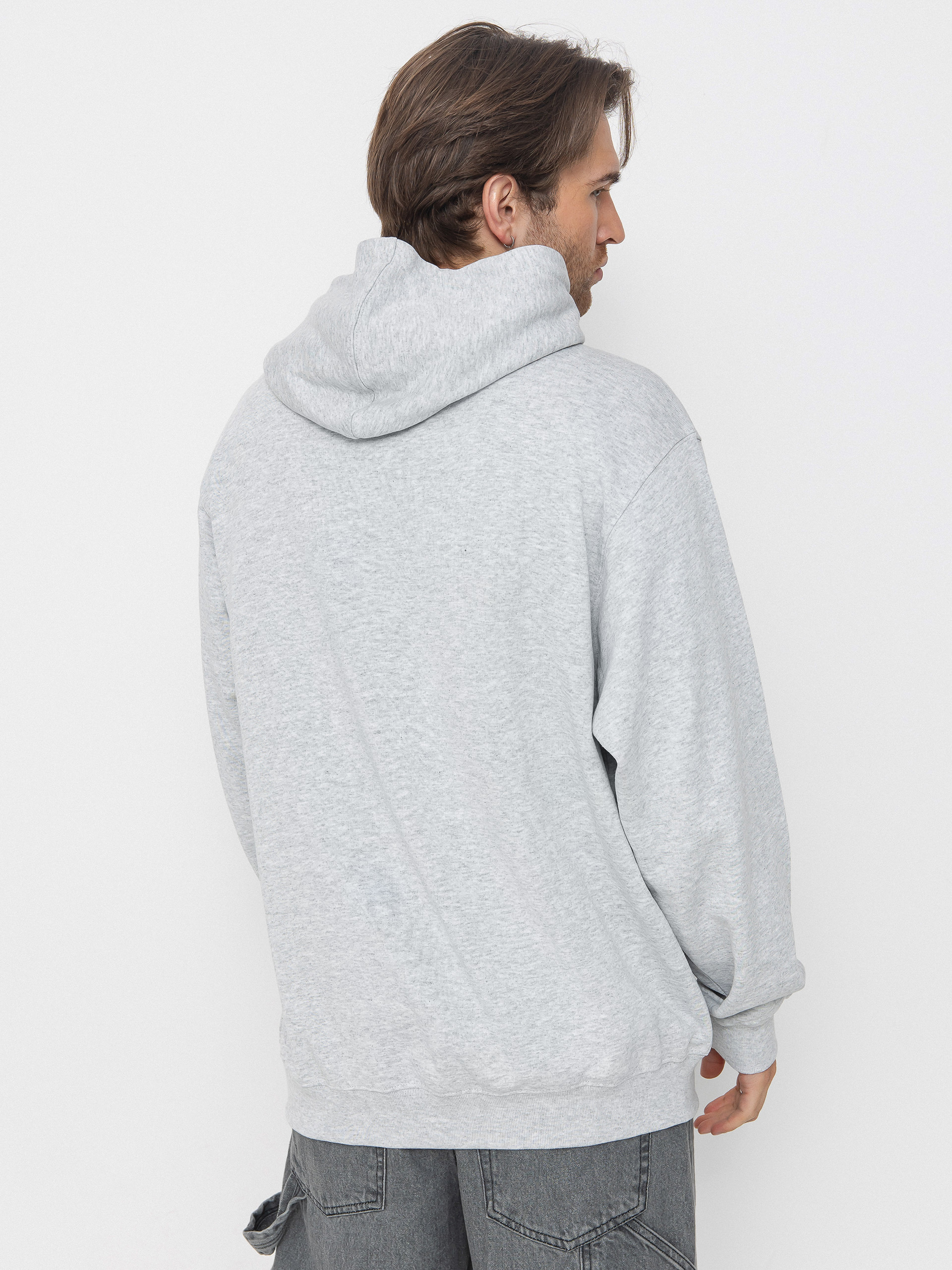 Hanorac cu glugă Vans Left Chest II Loose HD (light grey heather)