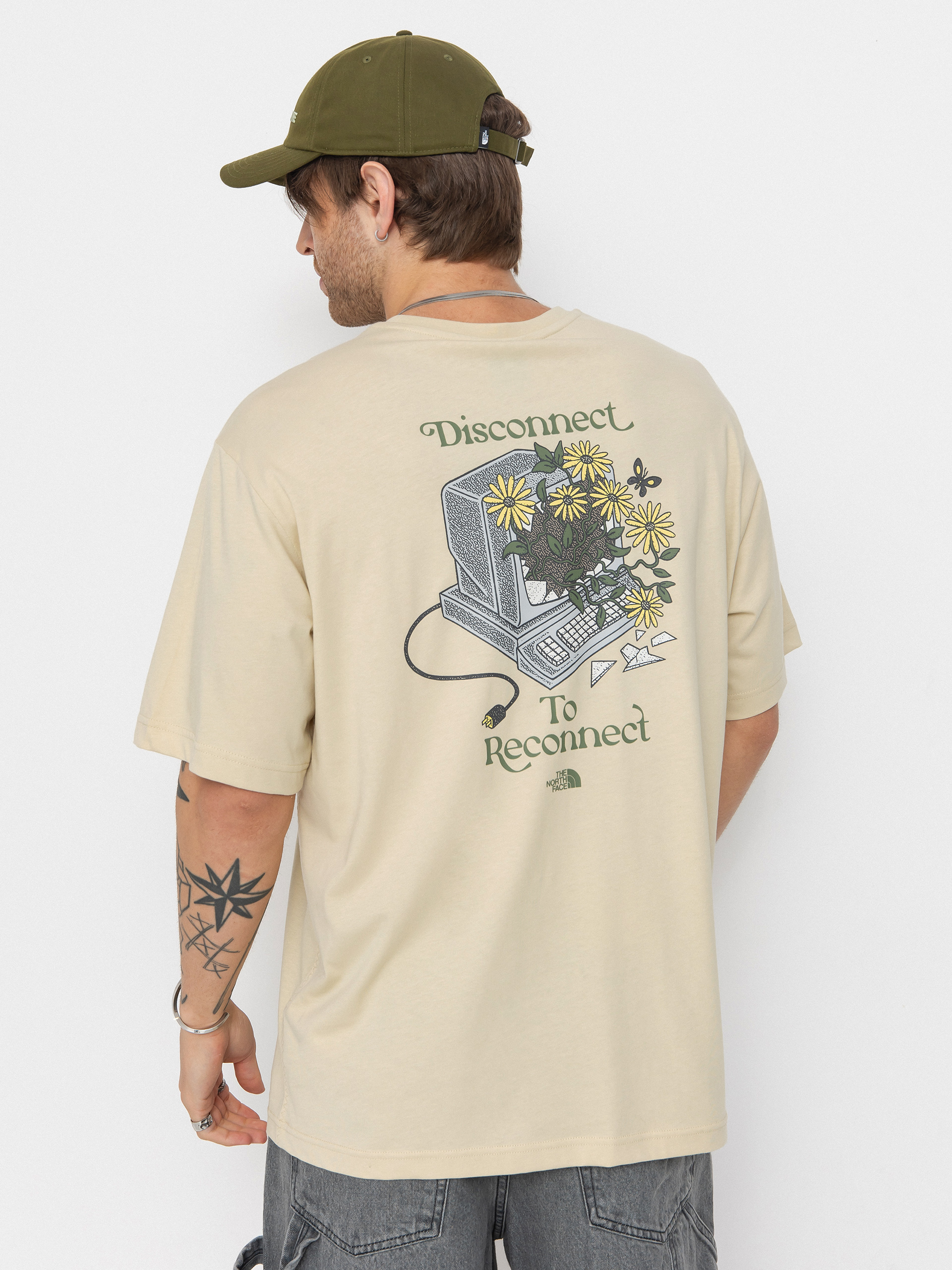 Tricou The North Face Connected Relaxed Graphic (gravel)