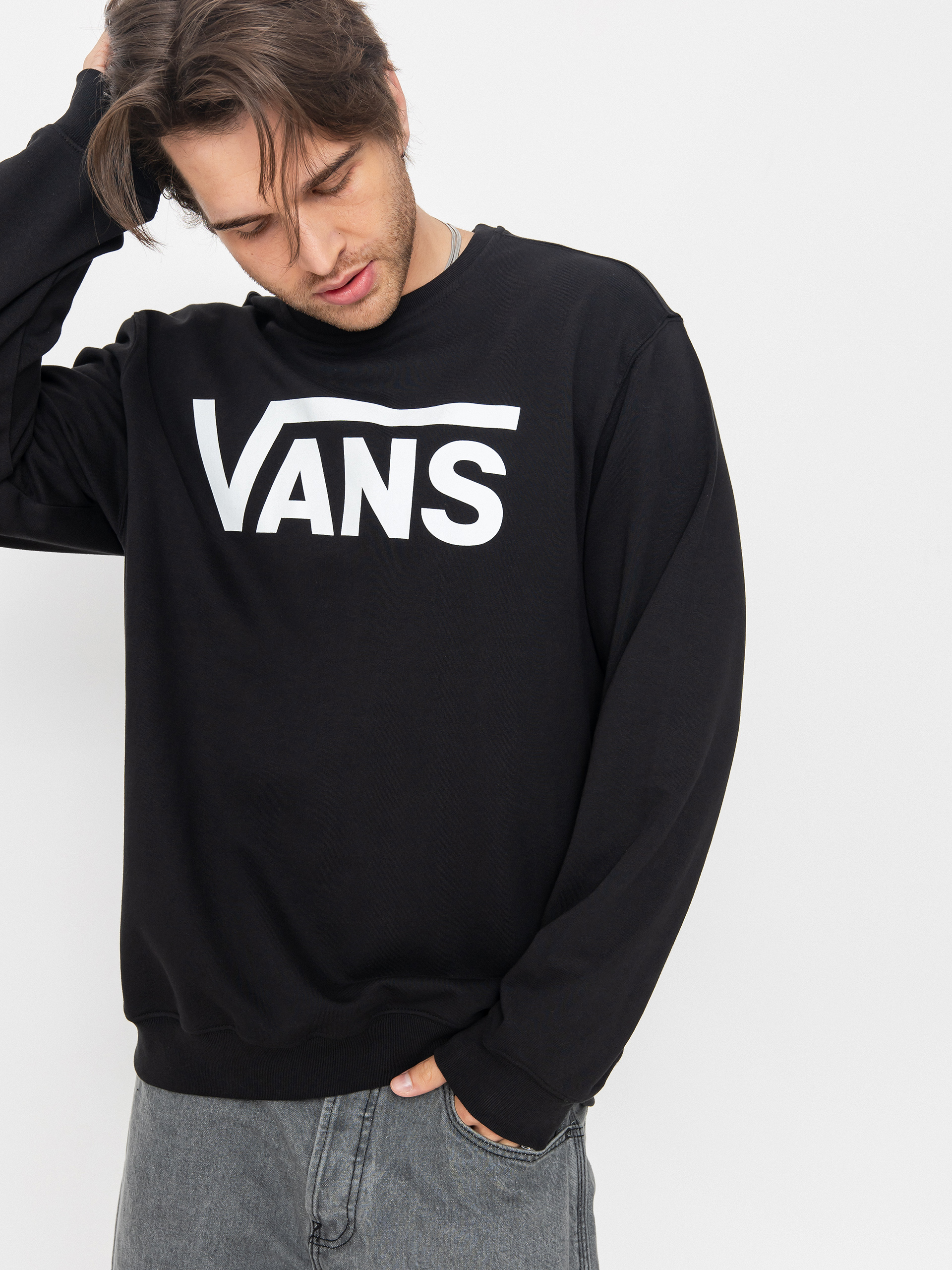 Hanorac cu glugă Vans Vans Classic III Crew (black)