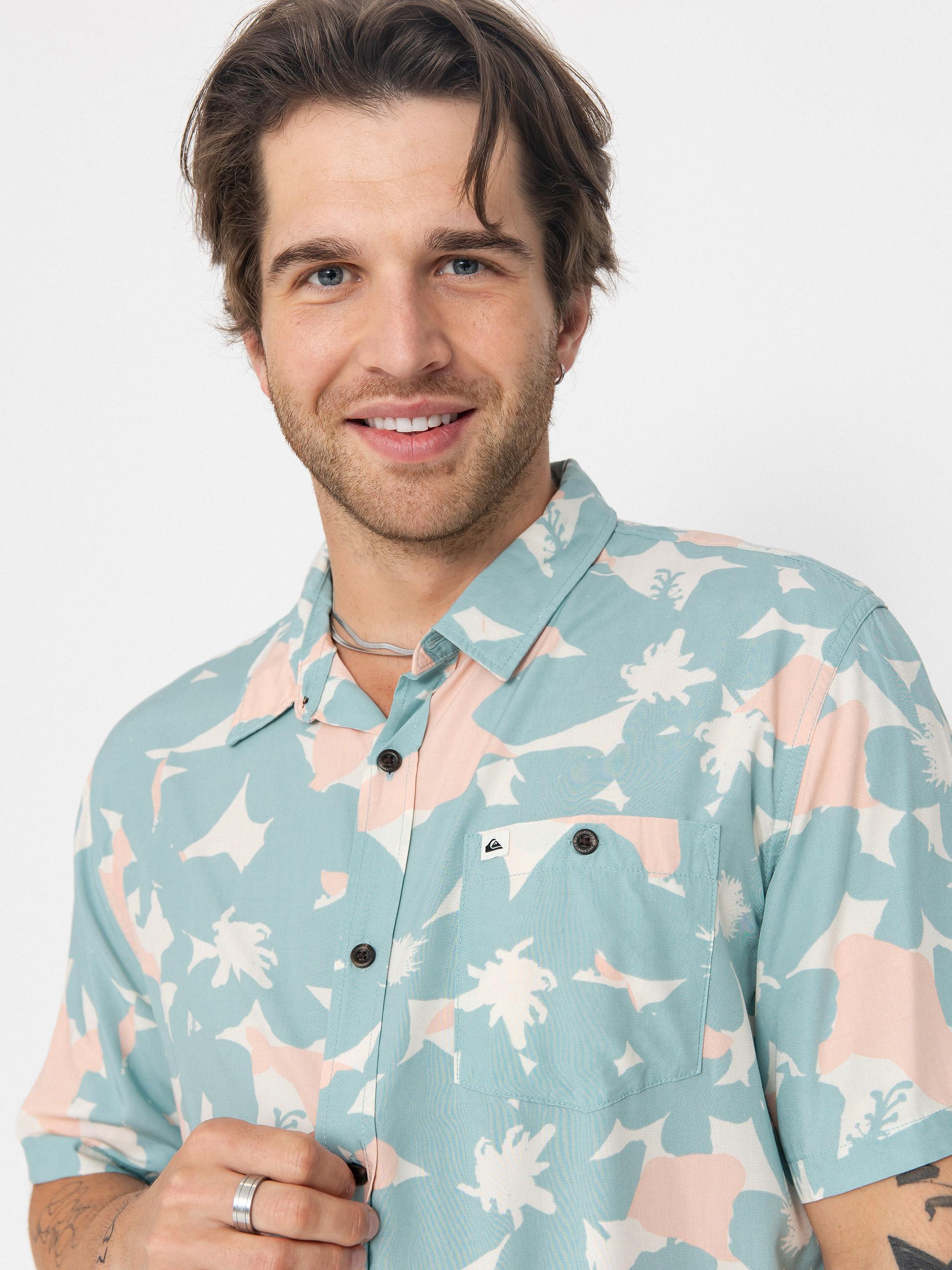 Cămașă Quiksilver Safe Paradise (aquifer handtman)