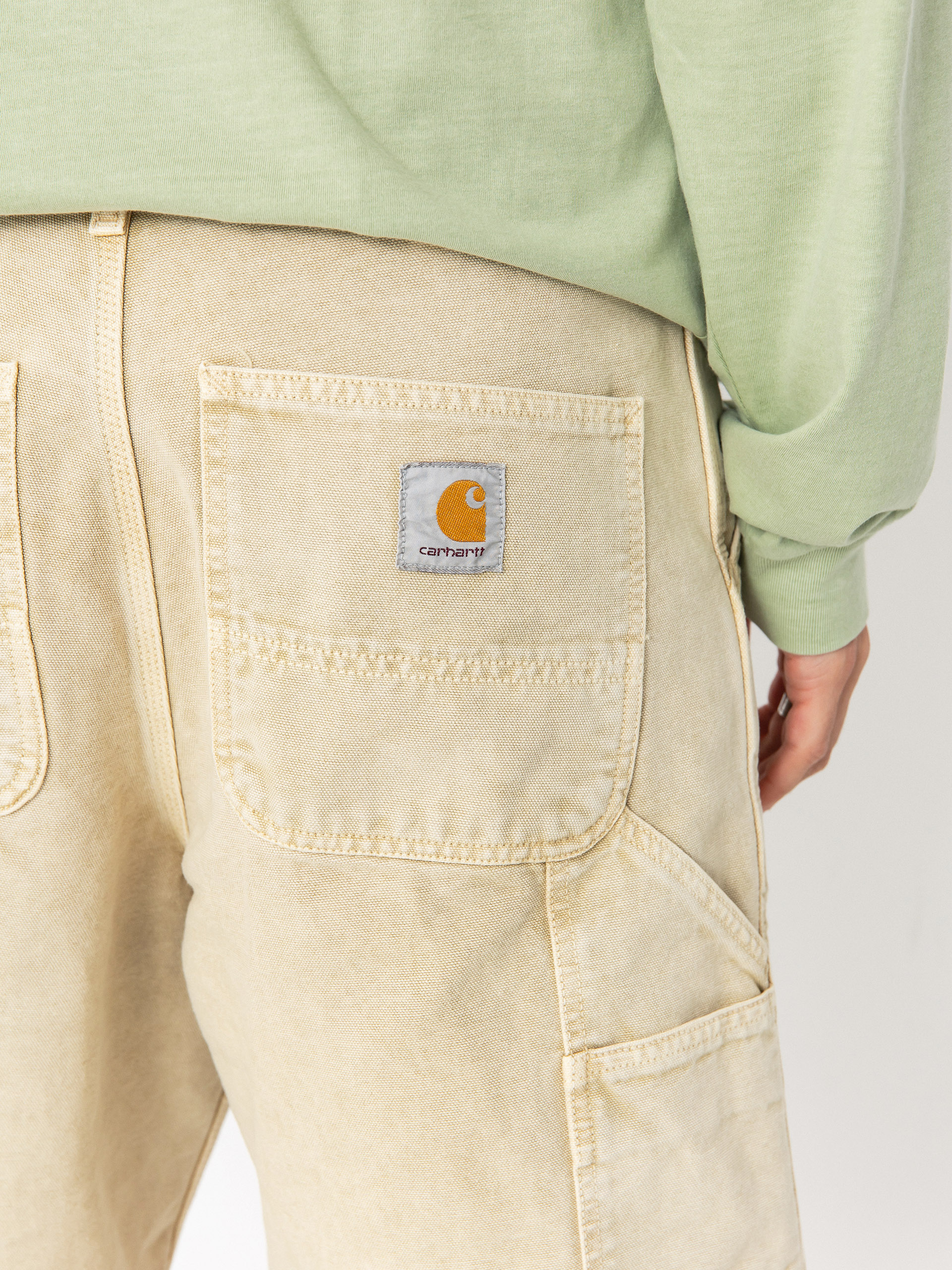 Pantaloni scurți Carhartt WIP Single Knee (dusty h brown/chalk wash)