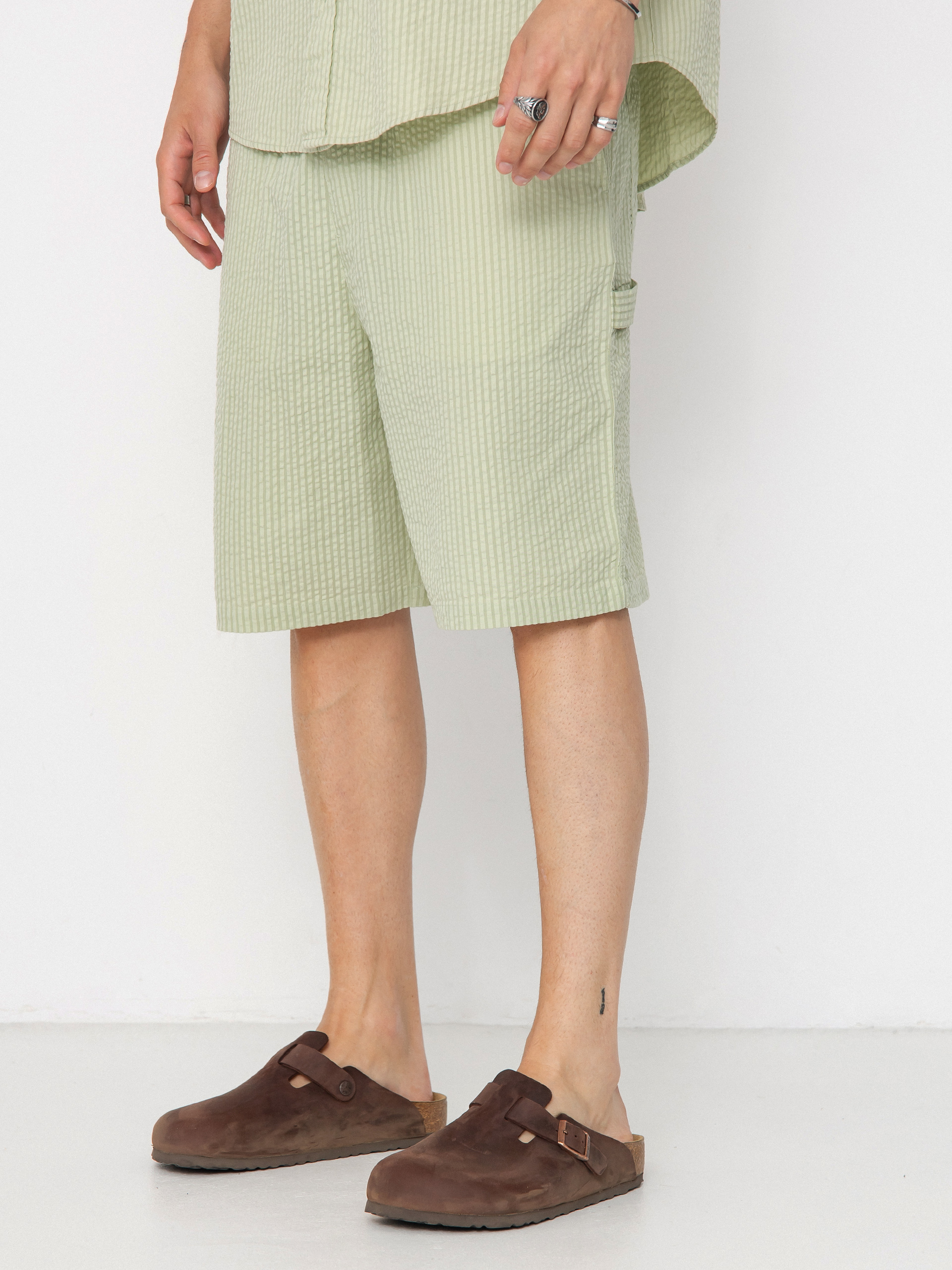 Pantaloni scuru021bi Carhartt WIP Toland (toland stripe/pale olive)