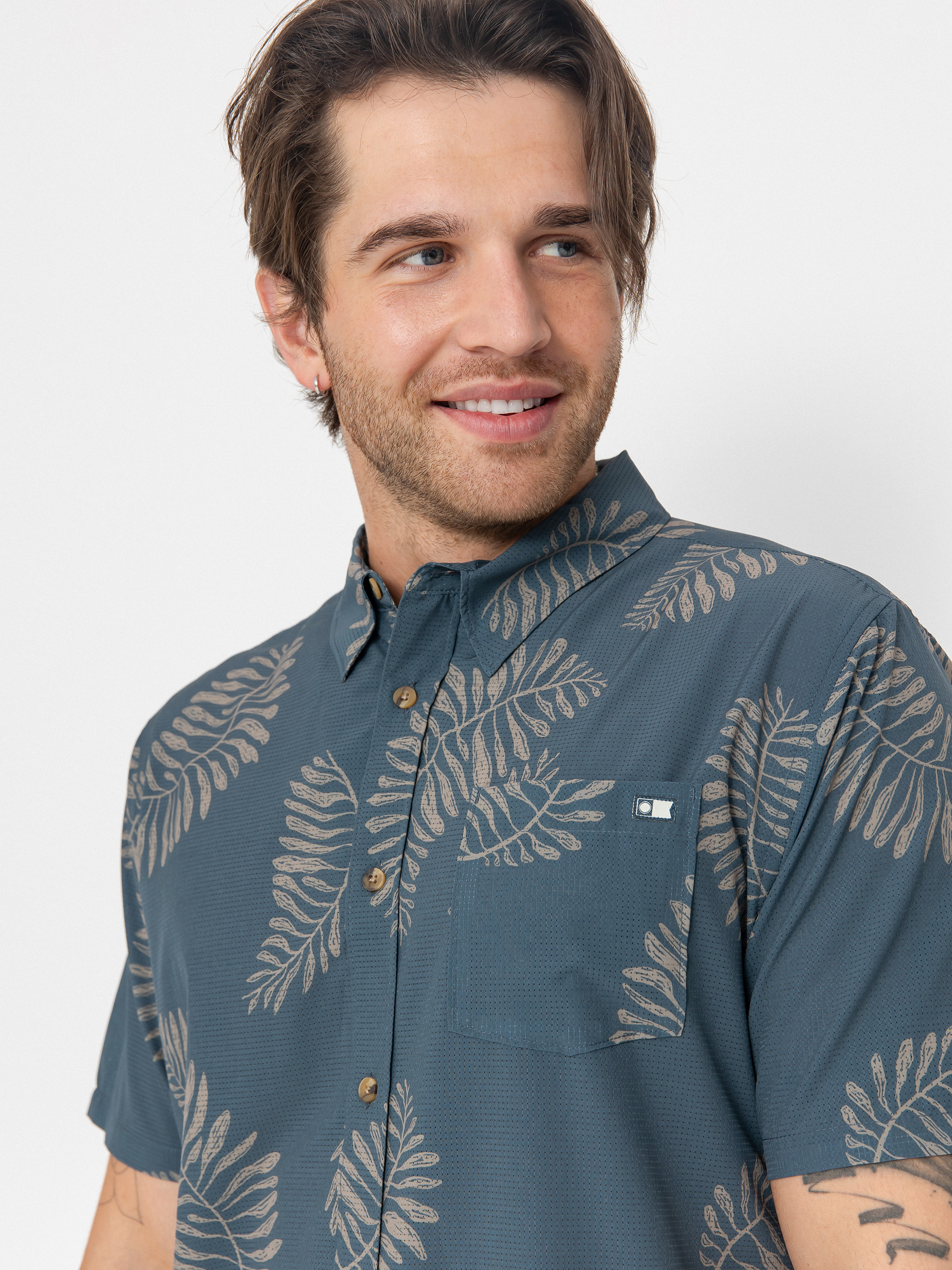 Cămașă Salty Crew Stringer Perf Tech (bluefin)