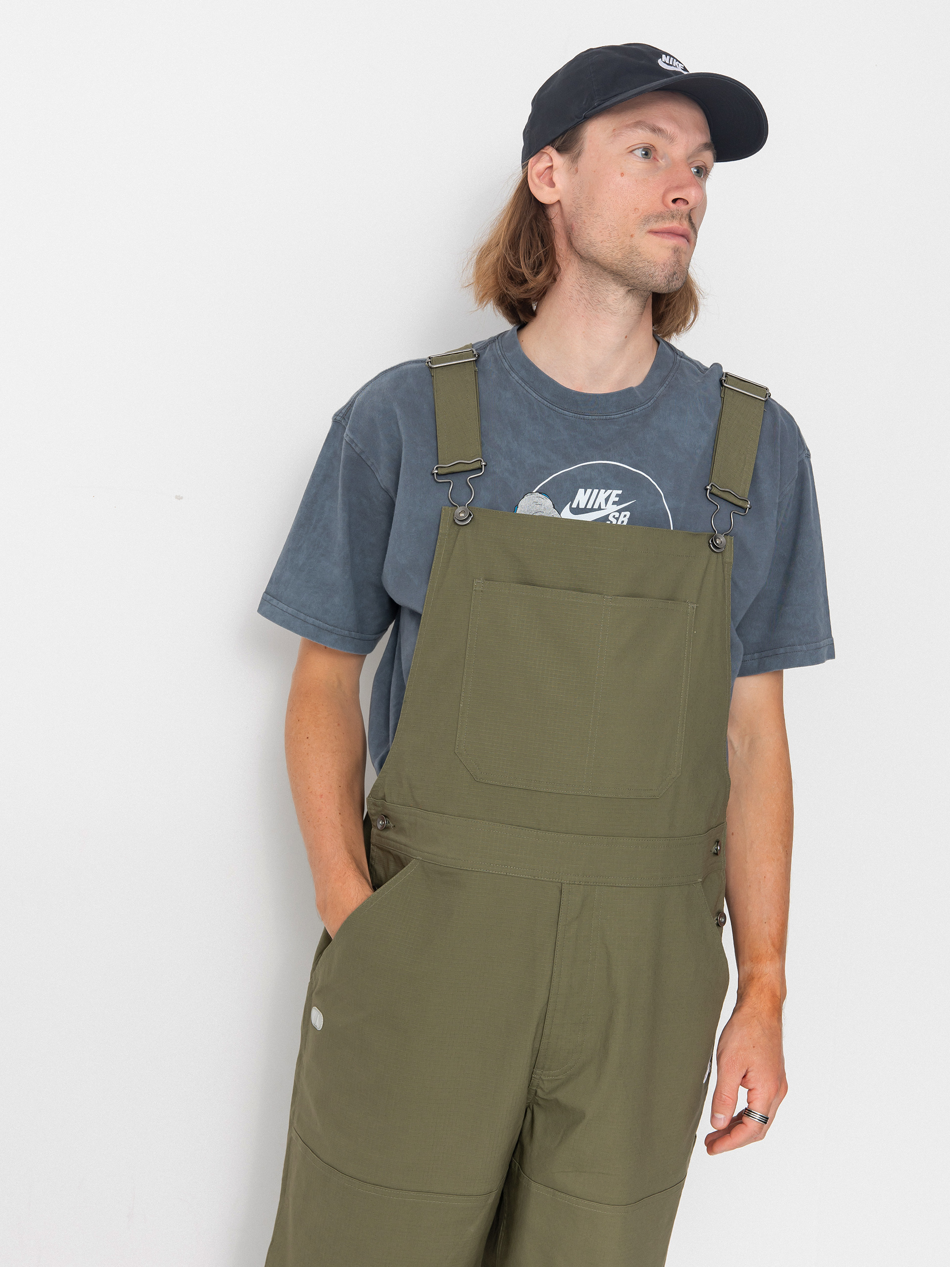 Pantaloni Nike SB Federation Agnostic Overalls (medium olive/white)