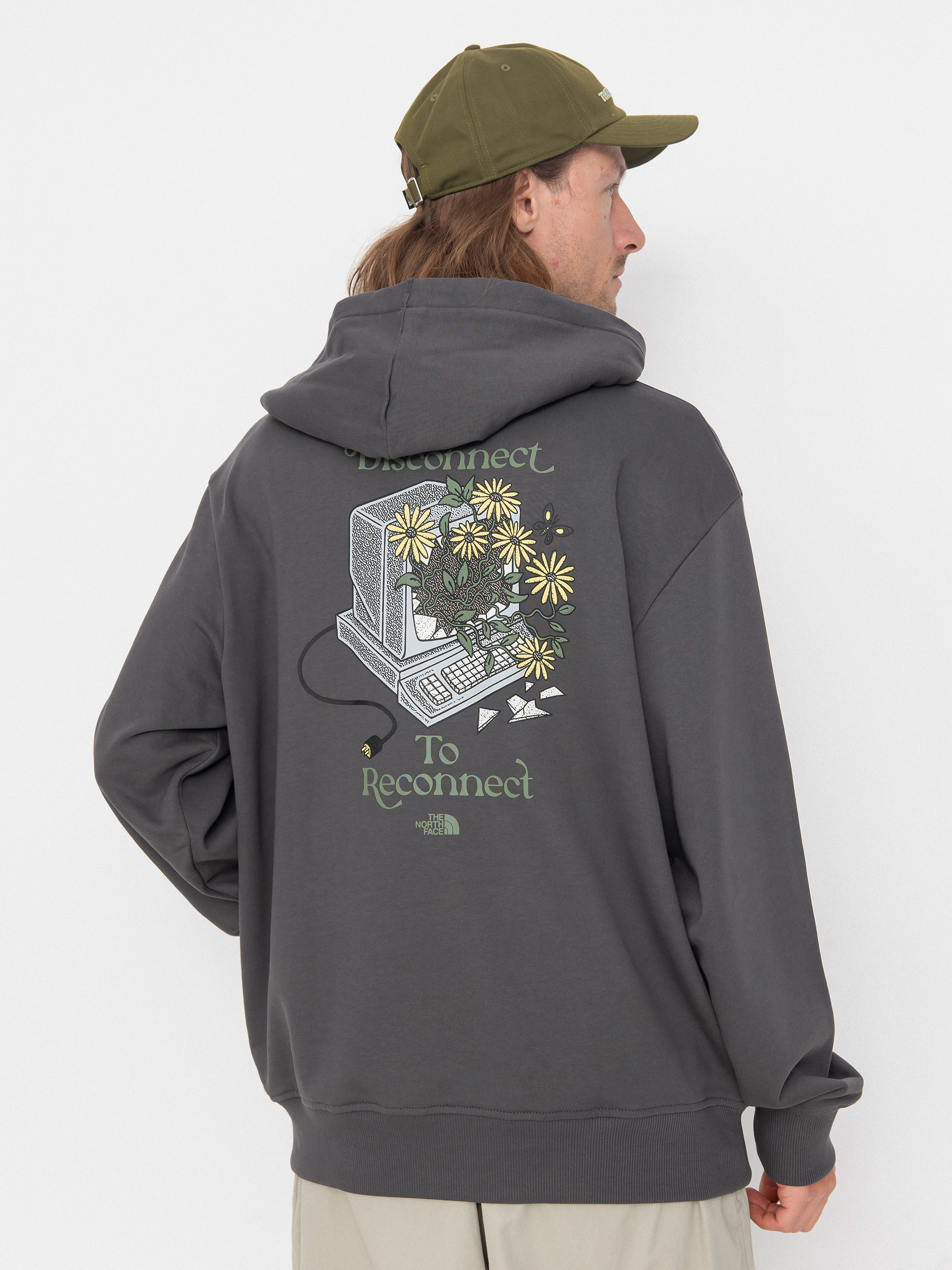 Hanorac cu glugu0103 The North Face Connect Relaxed Graphic HD (anthracite grey)