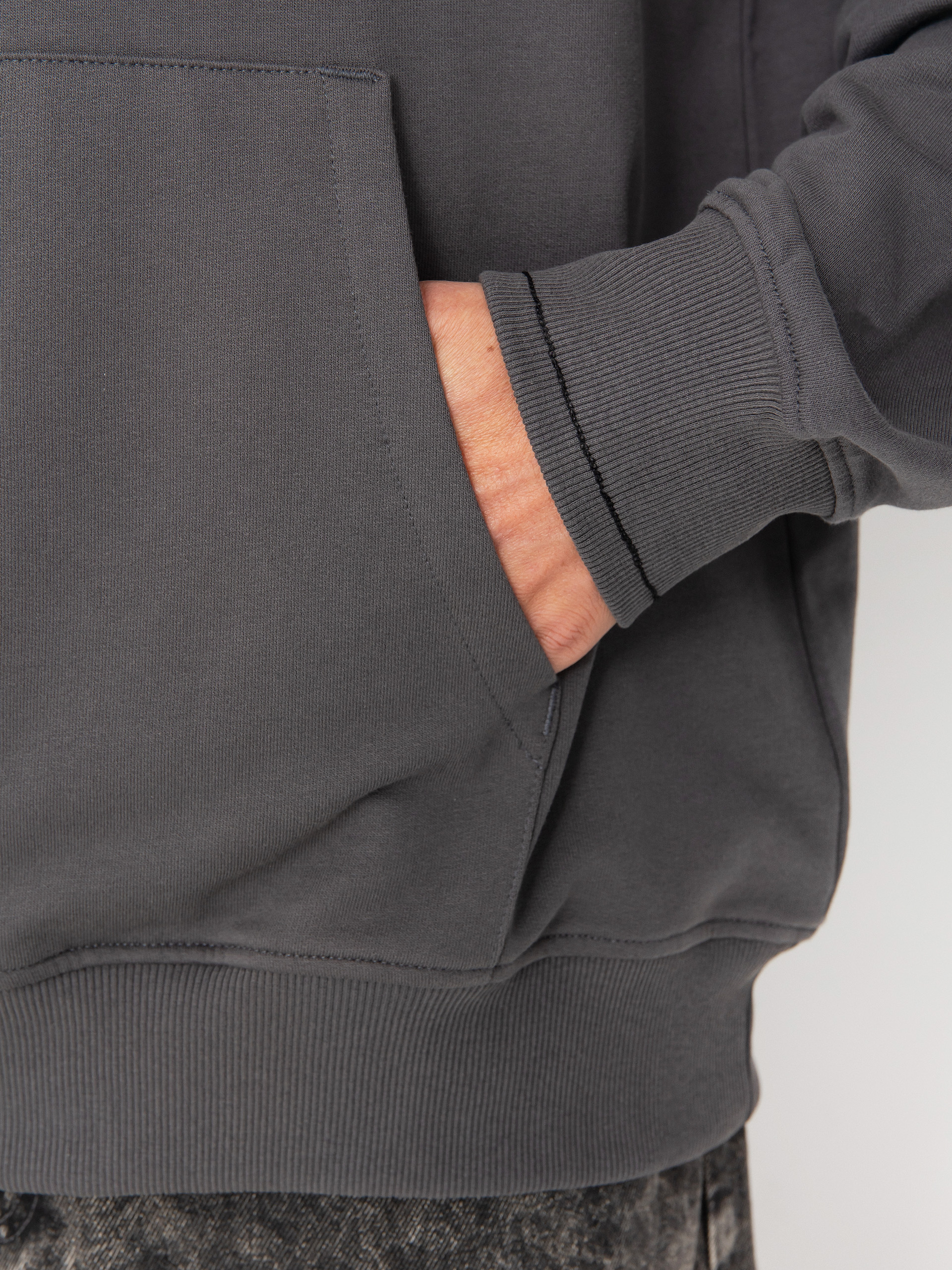 Hanorac cu glugă The North Face Flower Dome Relaxed HD (anthracite grey)