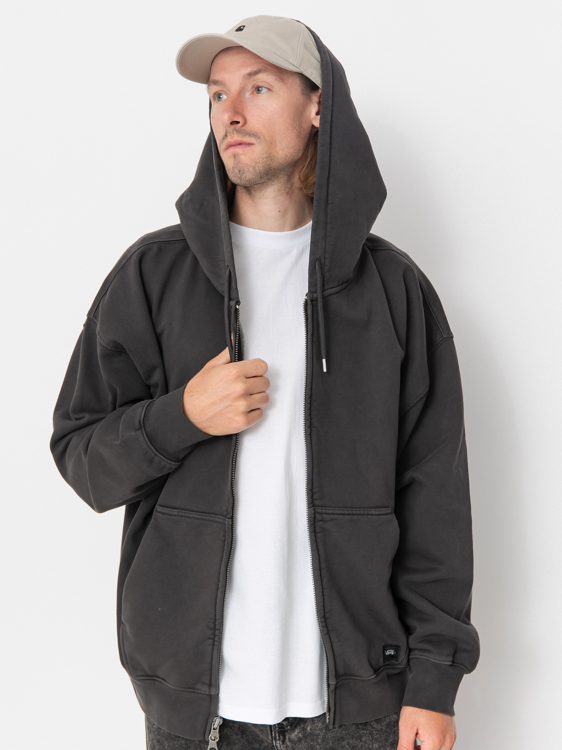 Hanorac cu glugă Vans Lx ZHD (faded black)