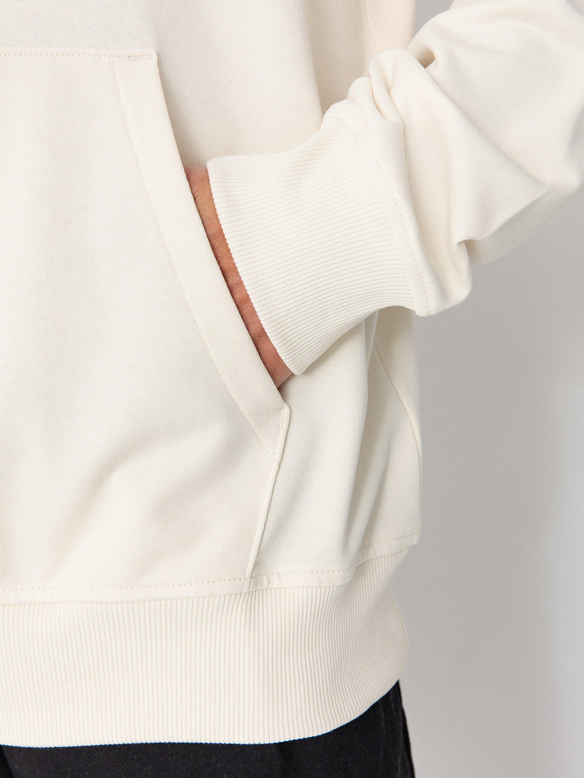 Hanorac cu glugă The North Face Explore Gear Relaxed HD (white dune)