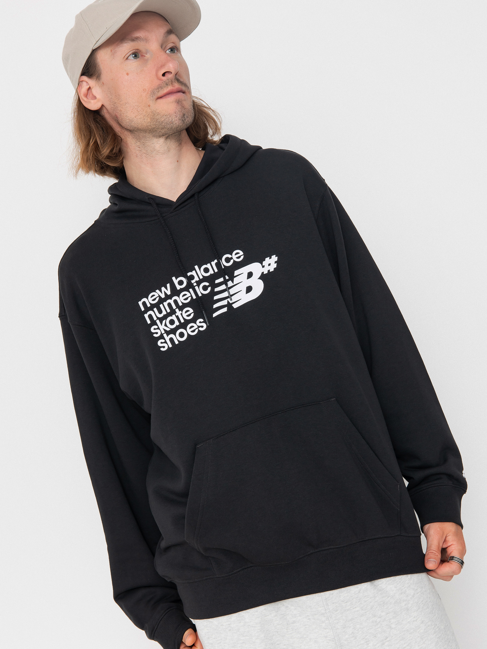 Hanorac cu glugă New Balance Numeric HD (black)
