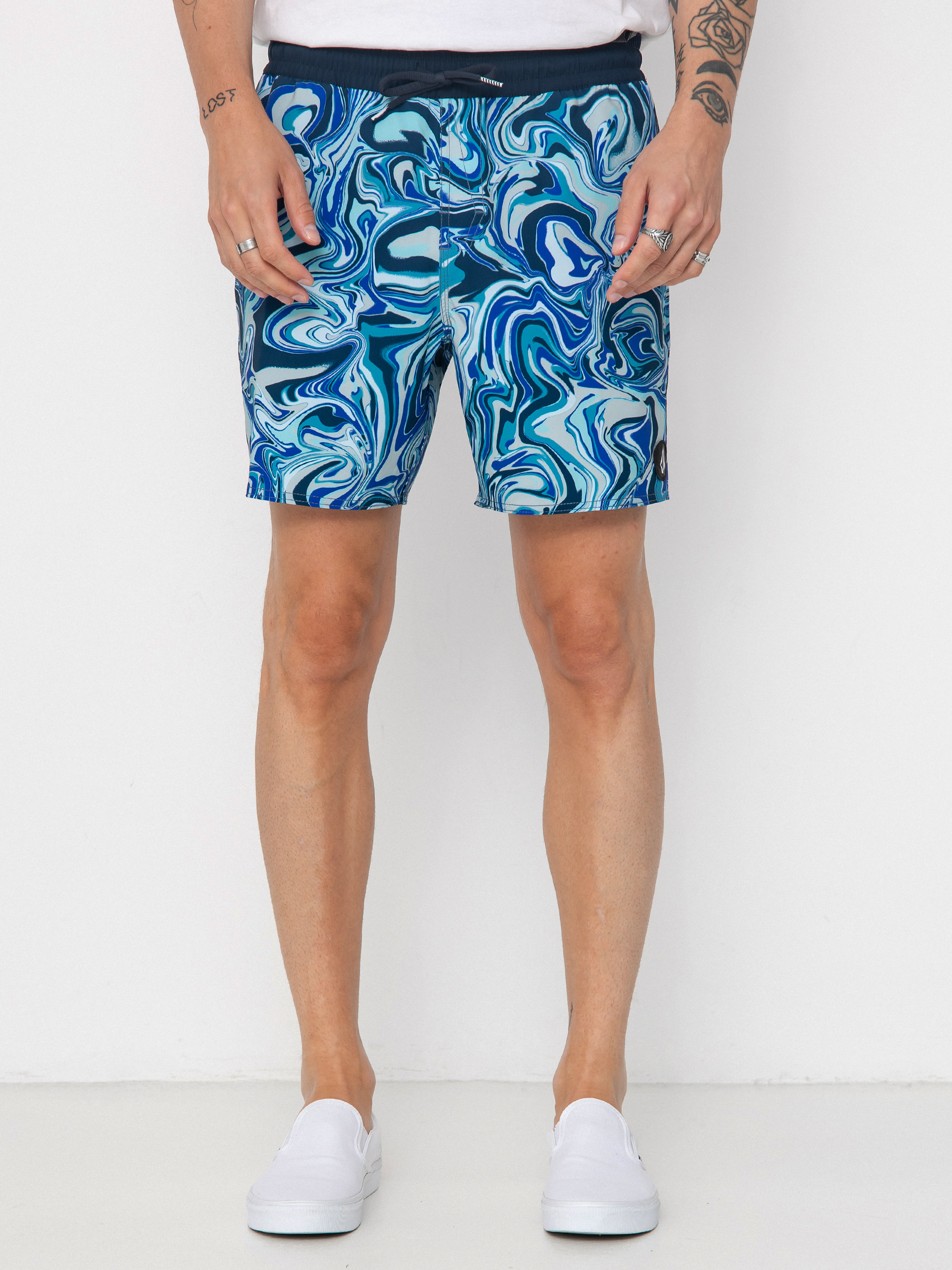 Pantaloni scurți Volcom Lido Print Trunk 16 (navy)