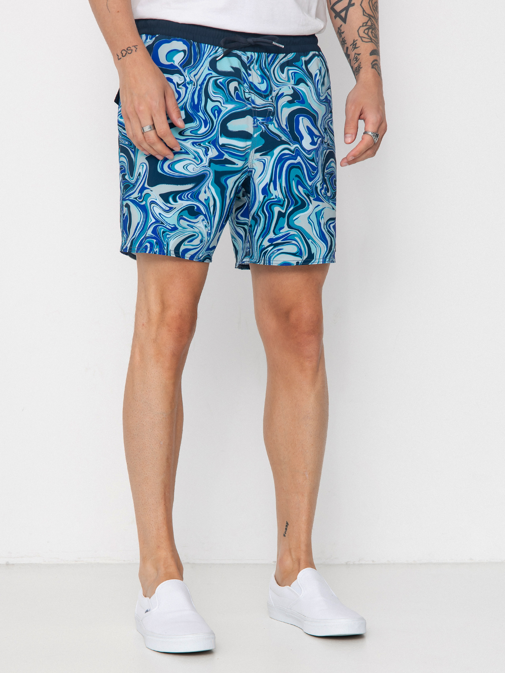 Pantaloni scurți Volcom Lido Print Trunk 16 (navy)