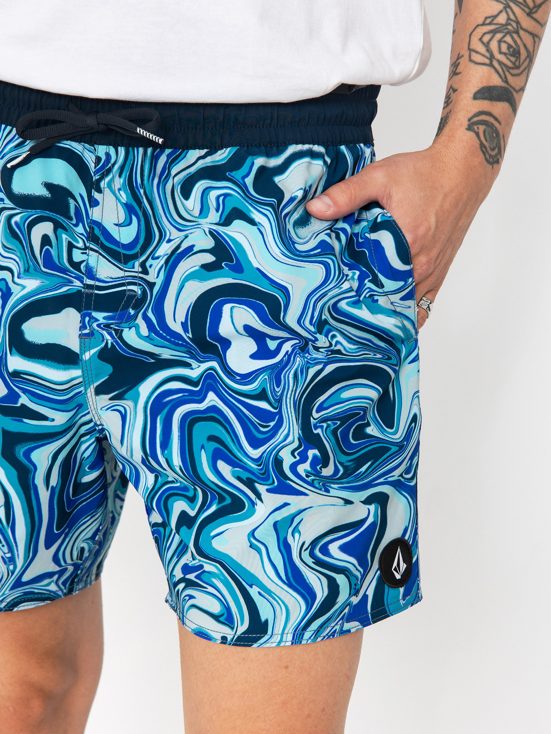 Pantaloni scurți Volcom Lido Print Trunk 16 (navy)