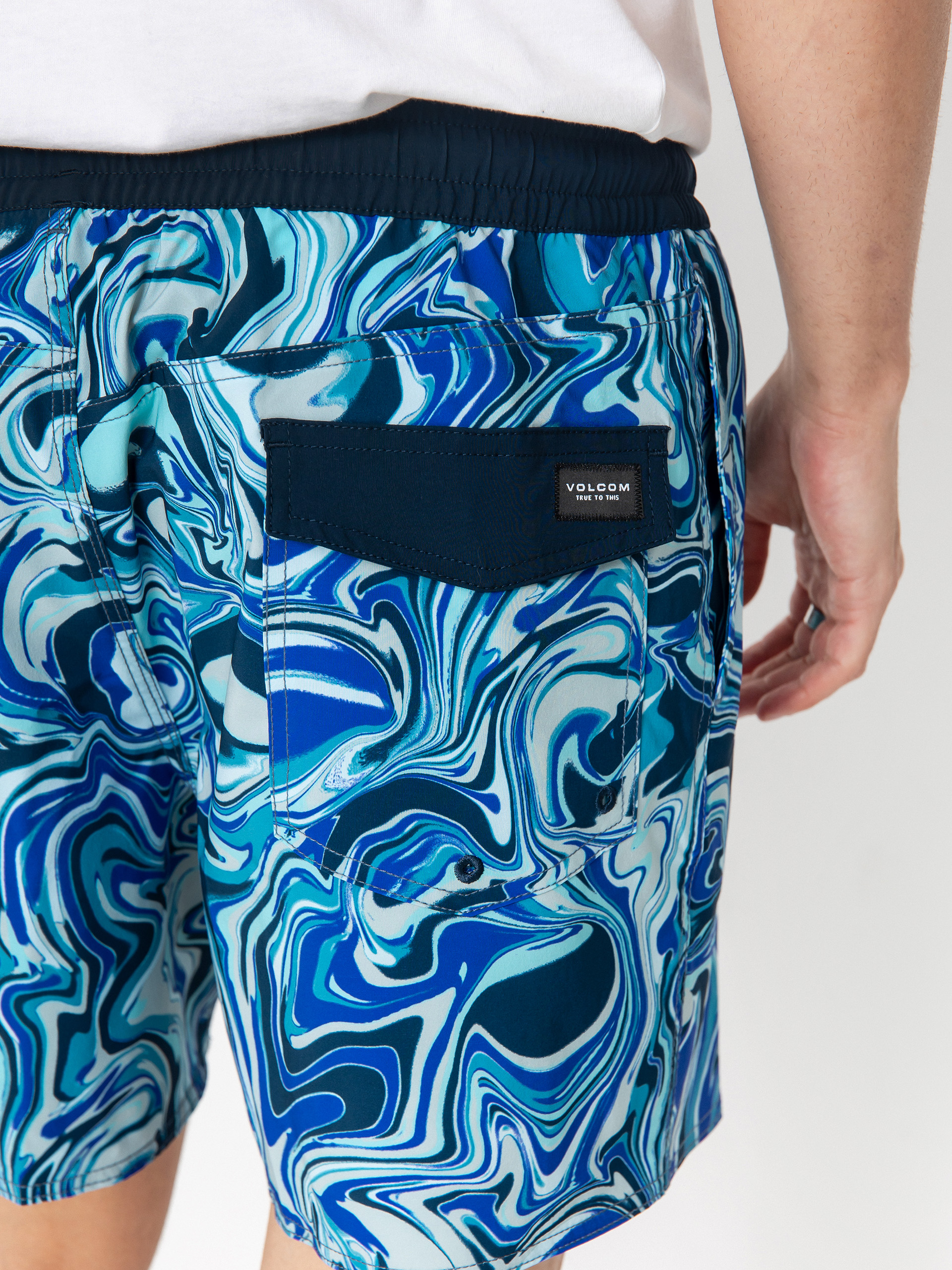 Pantaloni scurți Volcom Lido Print Trunk 16 (navy)